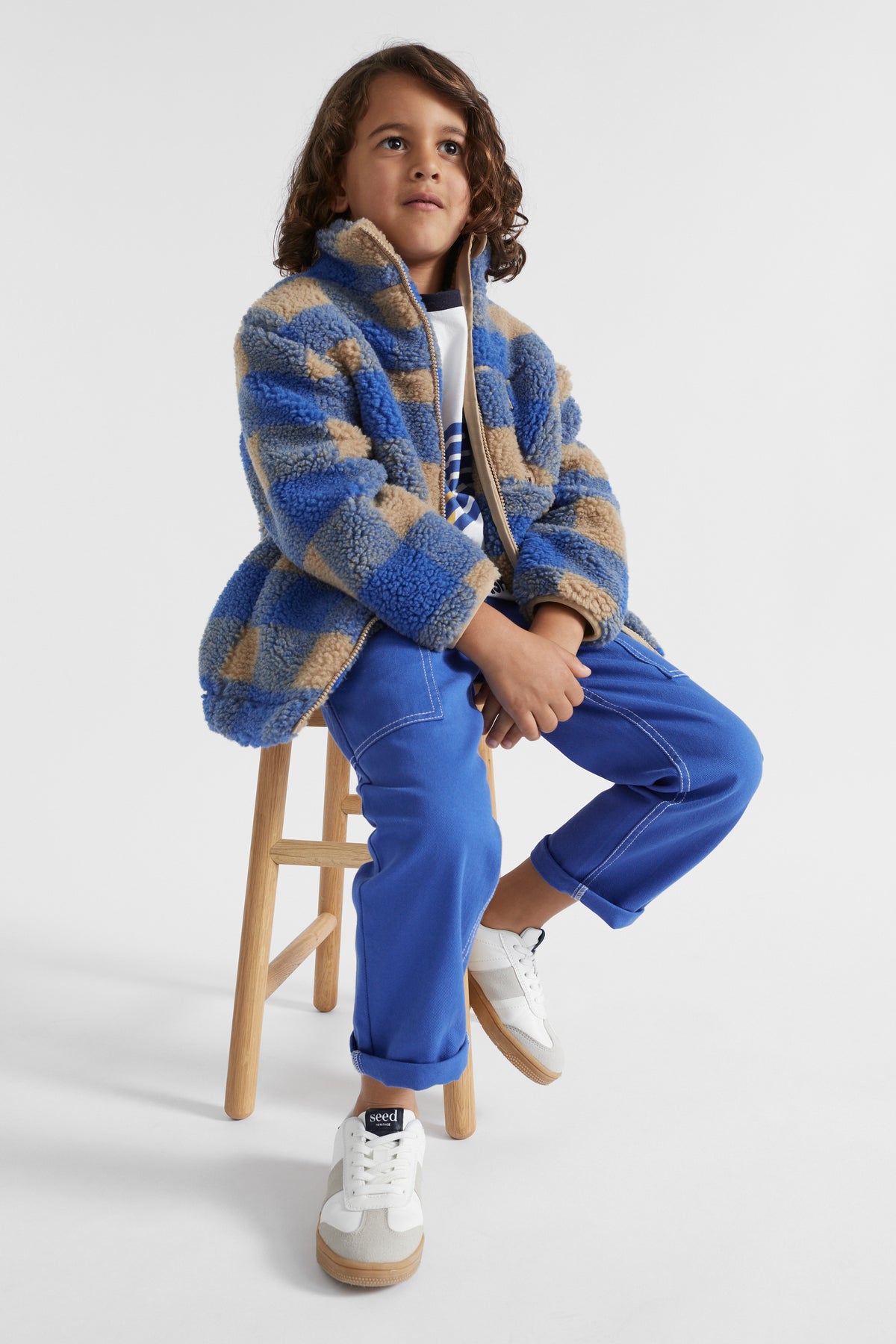 Check Teddy Jacket