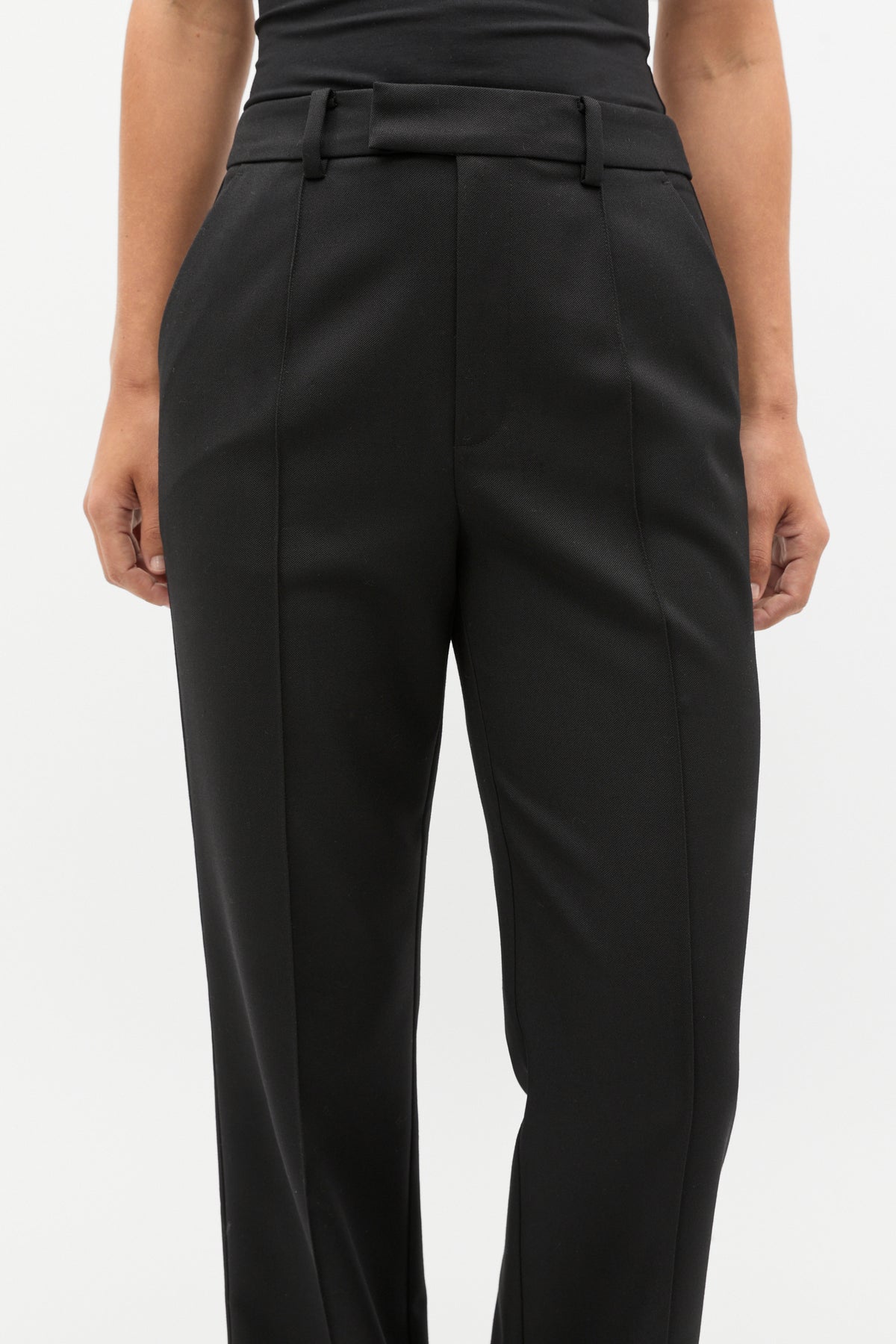 Wool Blend Tailored Pant
