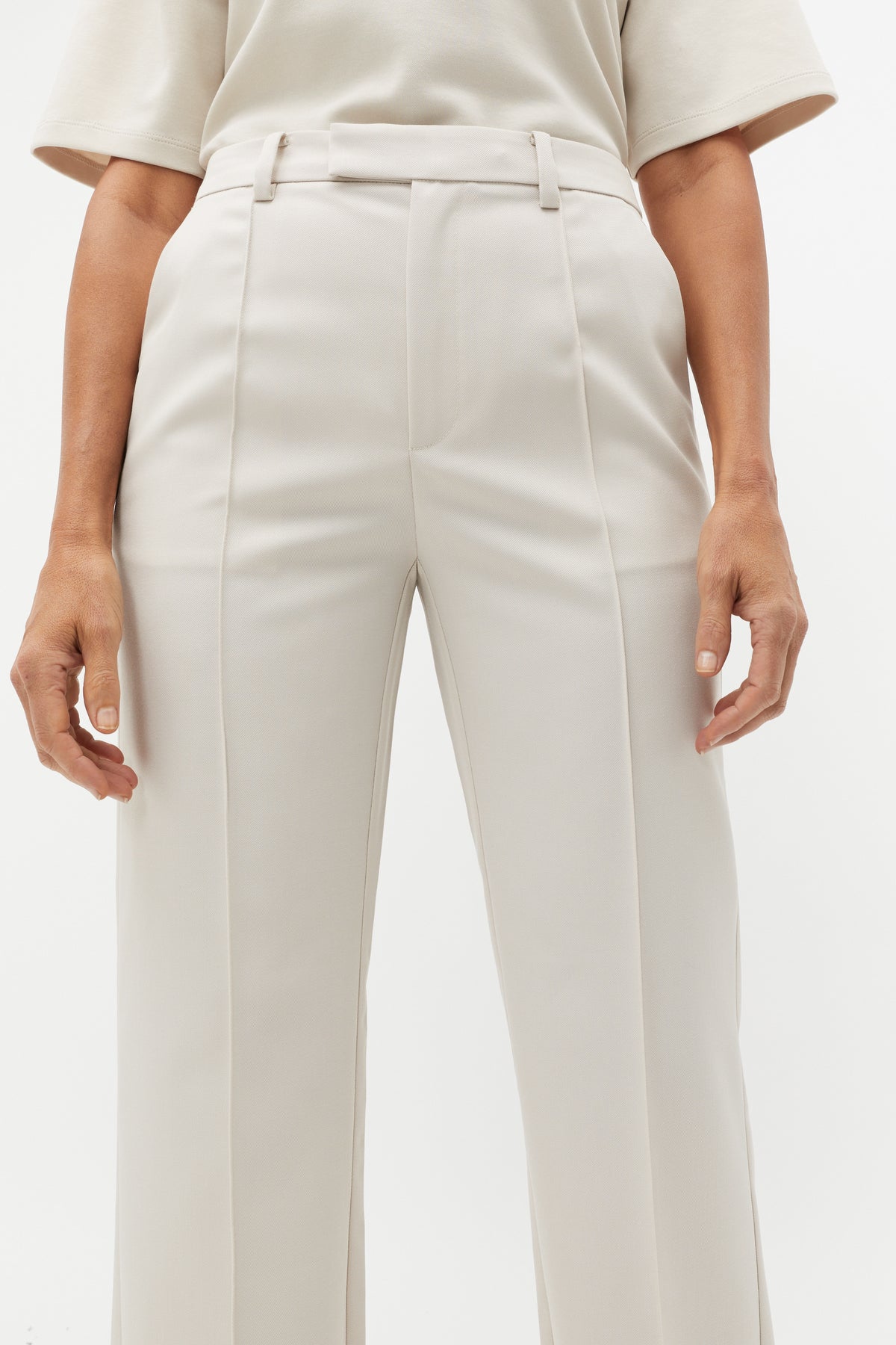 Wool Blend Tailored Pant