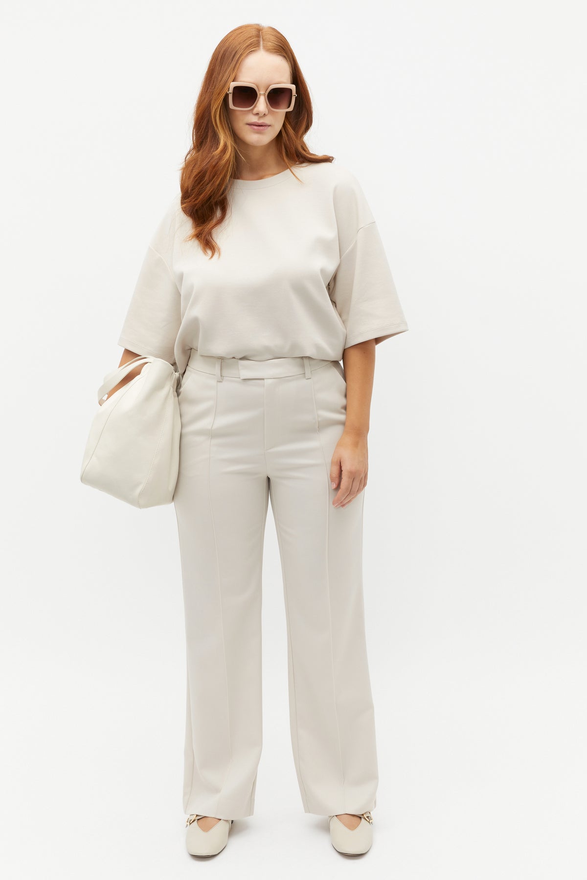 Wool Blend Tailored Pant