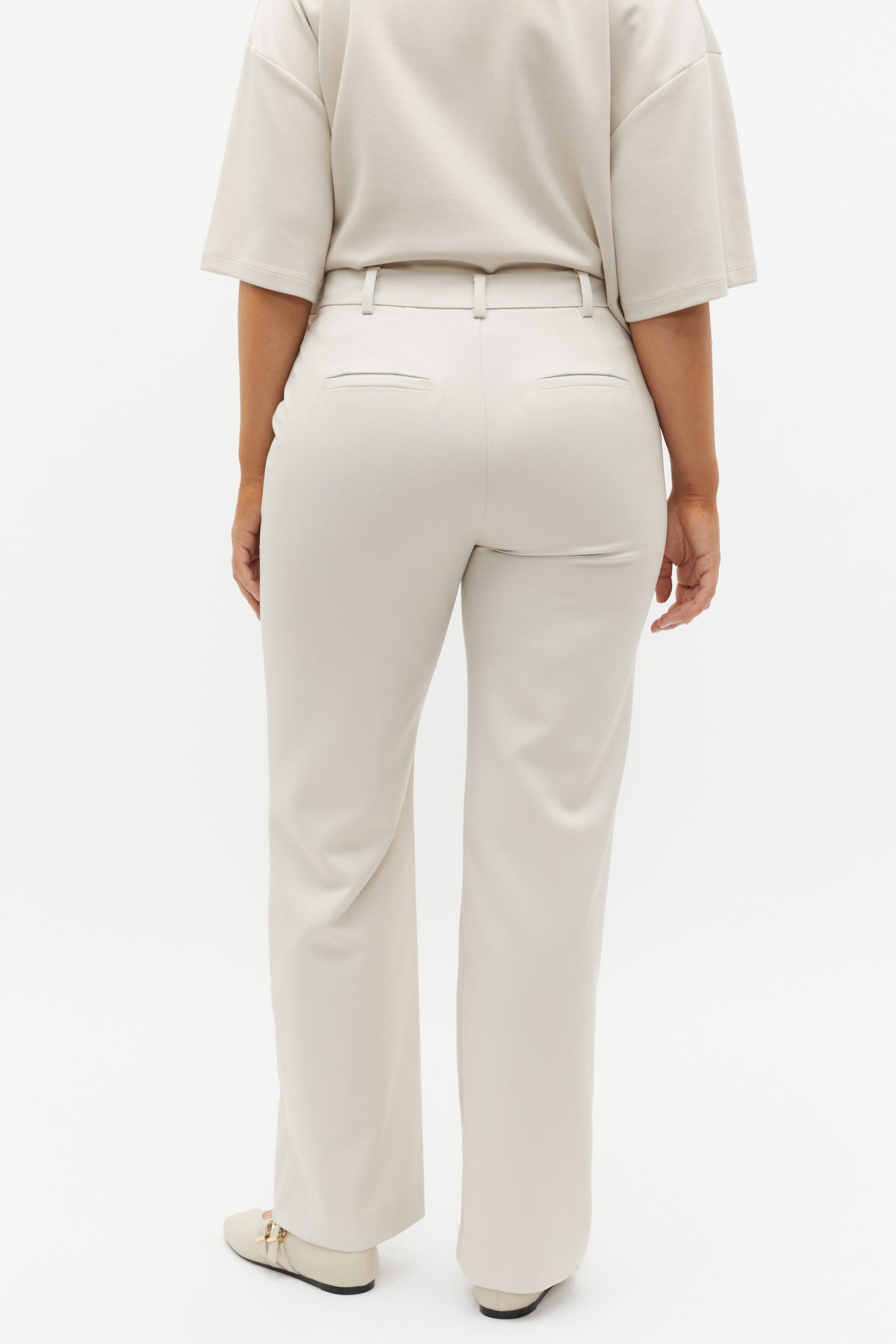 Wool Blend Tailored Pant