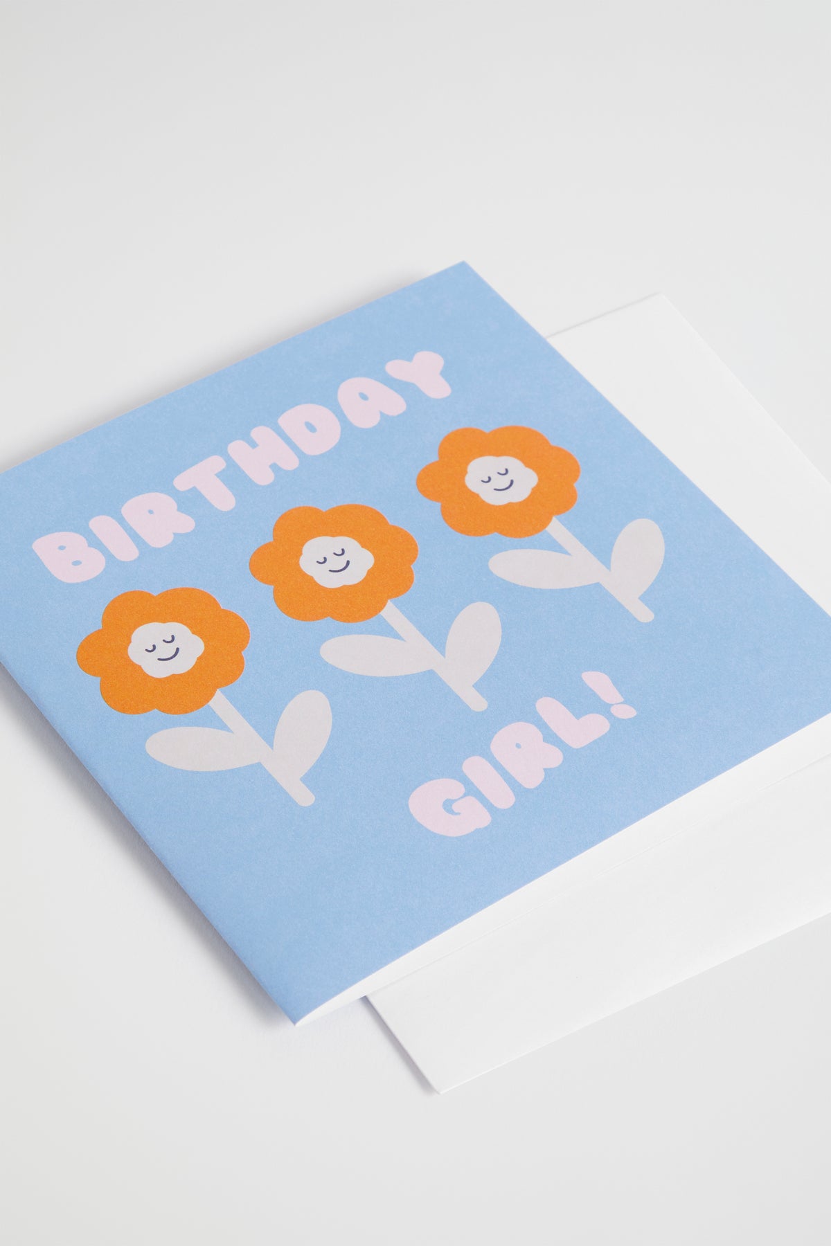 Large Birthday Girl Daisy Card