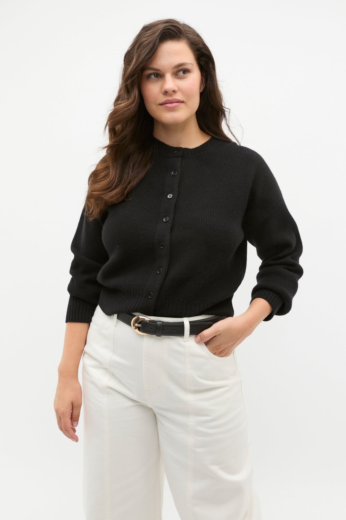 Merino Button Up Knit Cardigan