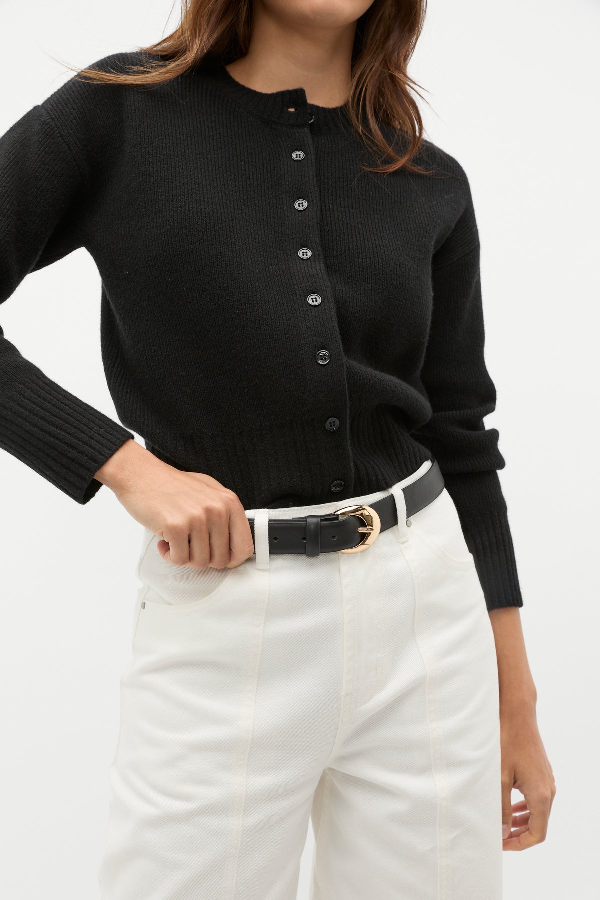 Merino Button Up Knit Cardigan