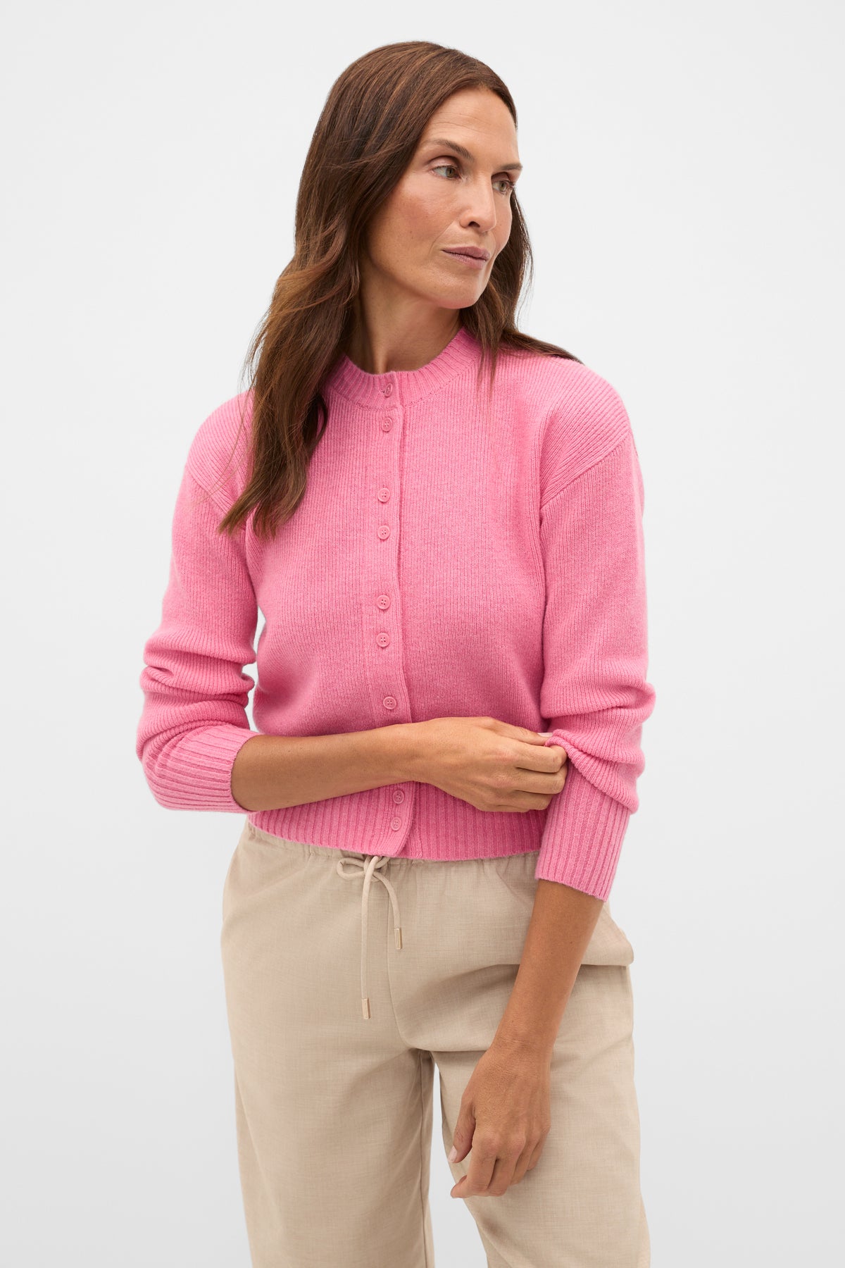 Merino Button Up Knit Cardigan
