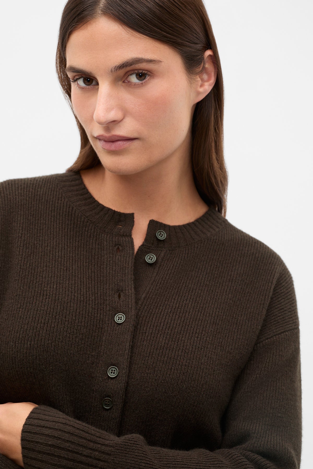 Merino Button Up Knit Cardigan