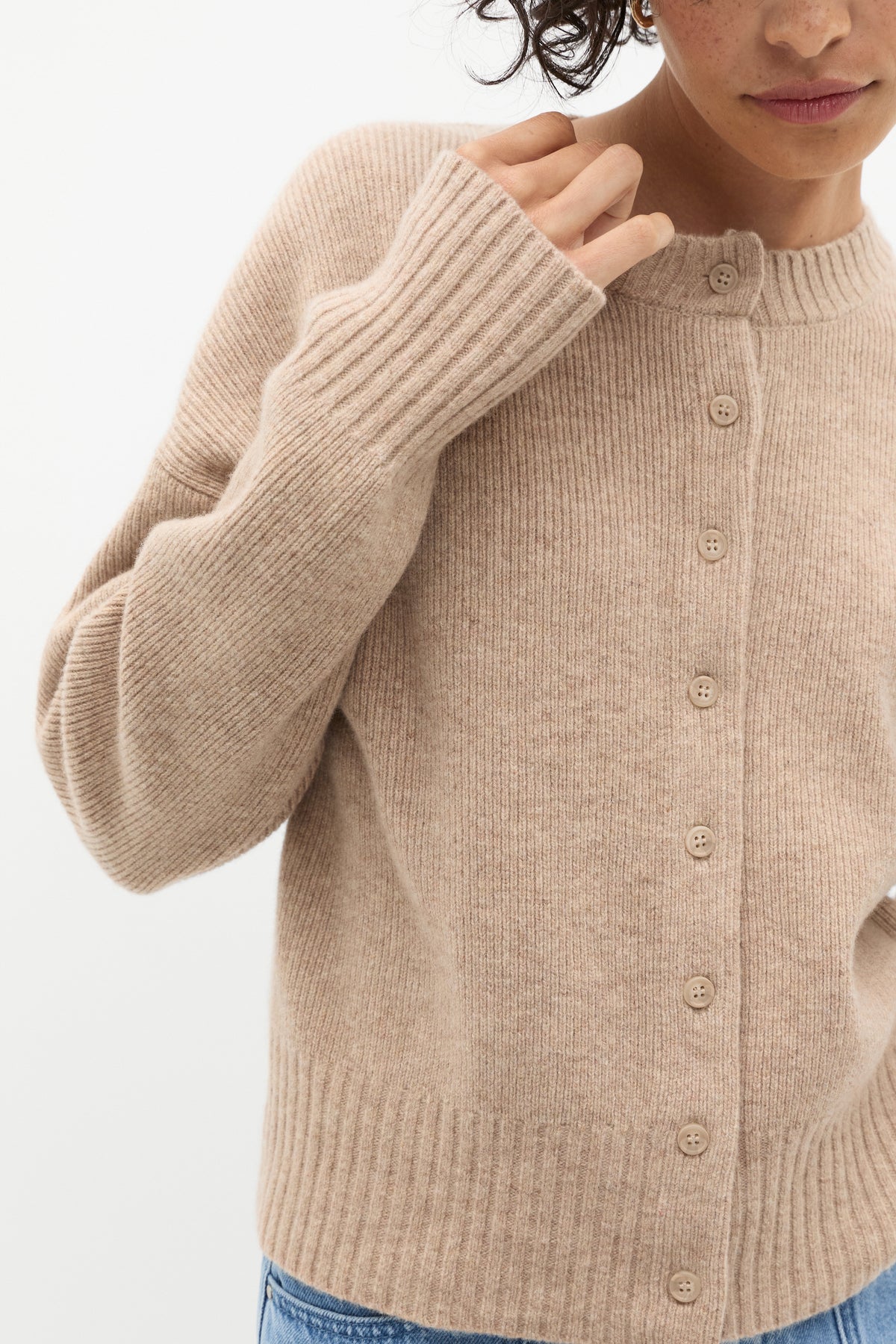 Merino Button Up Knit Cardigan