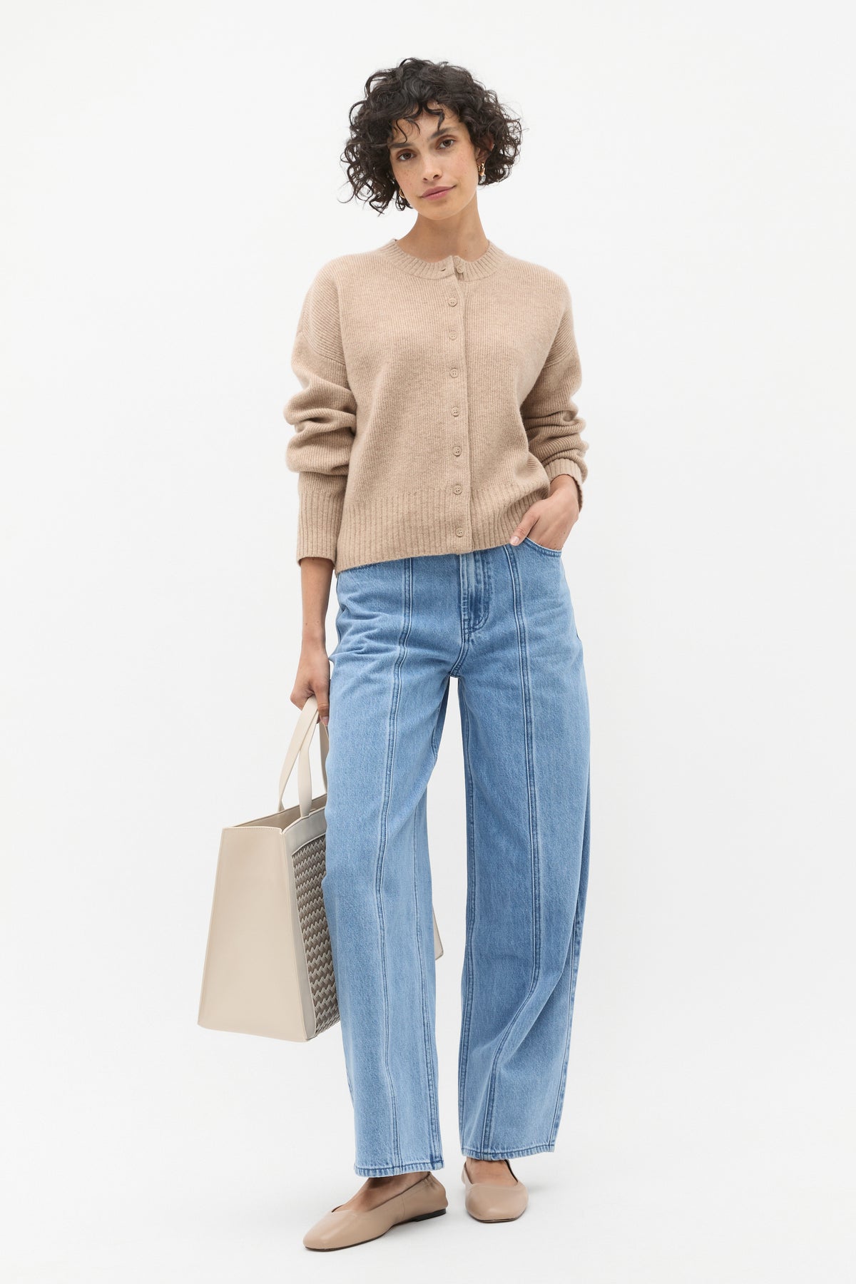 Merino Button Up Knit Cardigan
