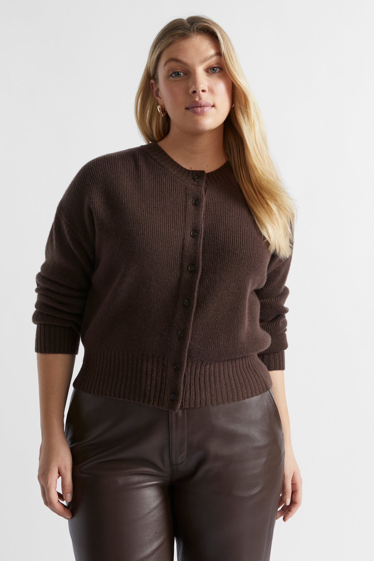 Merino Button Up Knit Cardigan