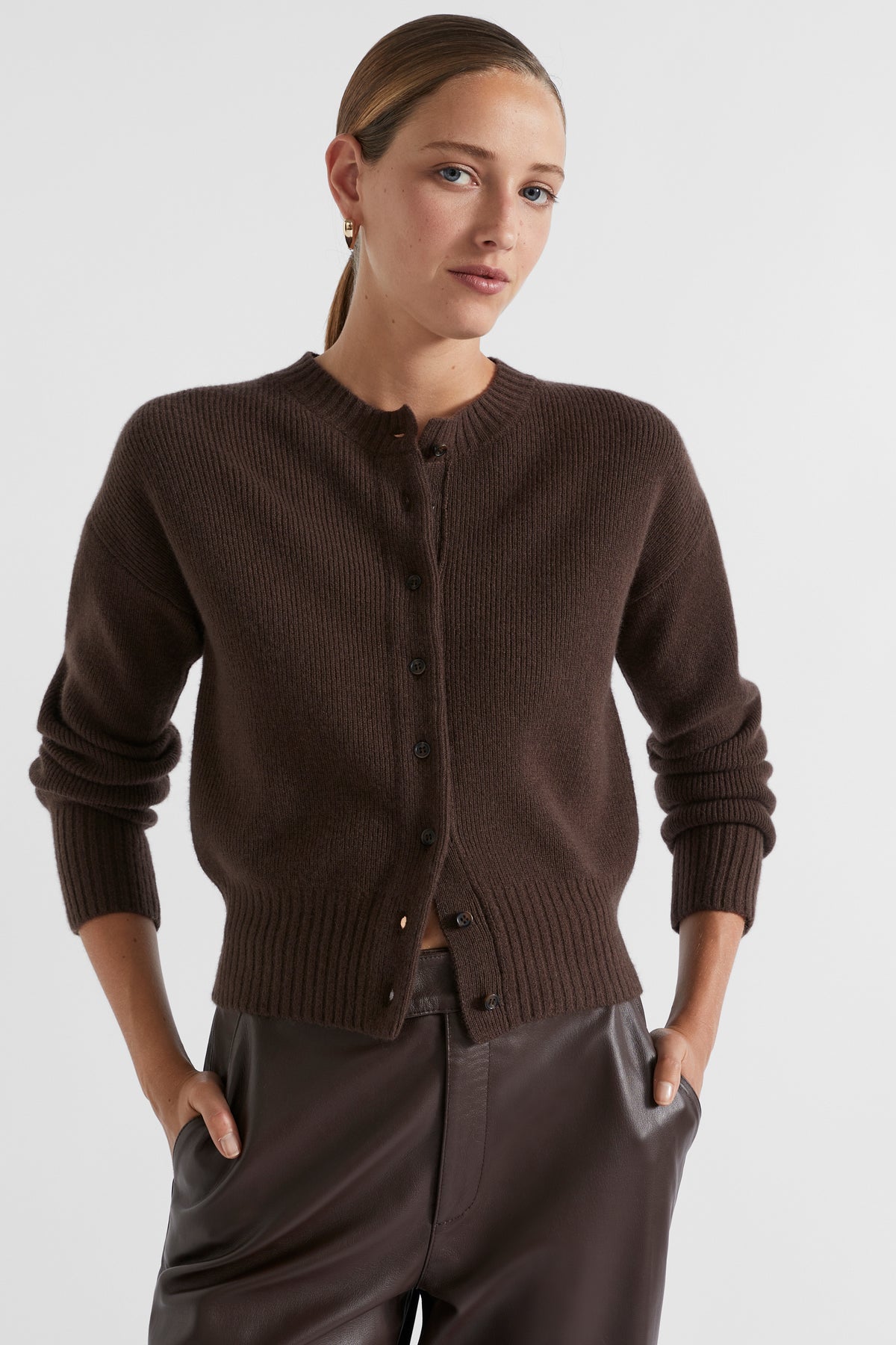 Merino Button Up Knit Cardigan