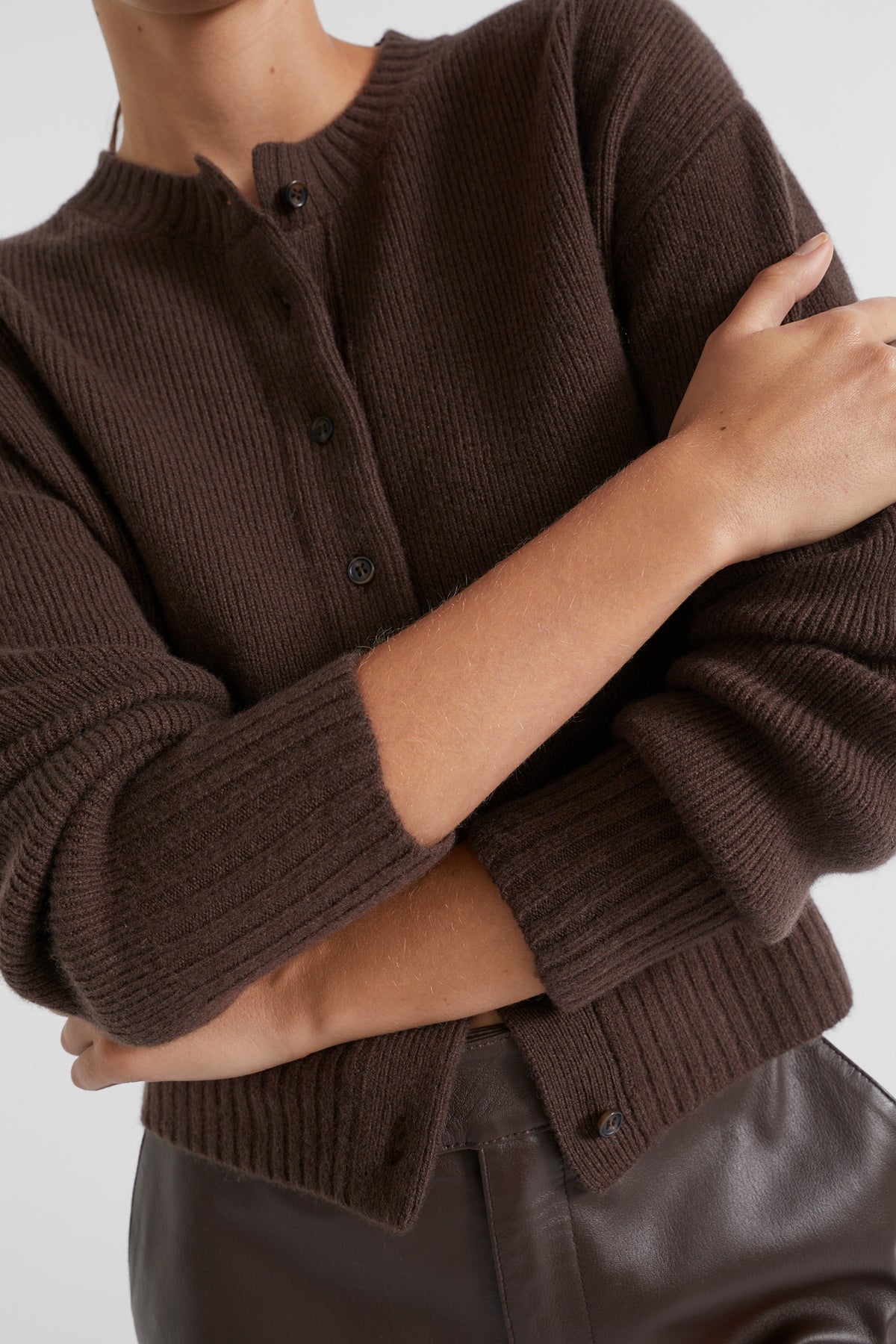 Merino Button Up Knit Cardigan
