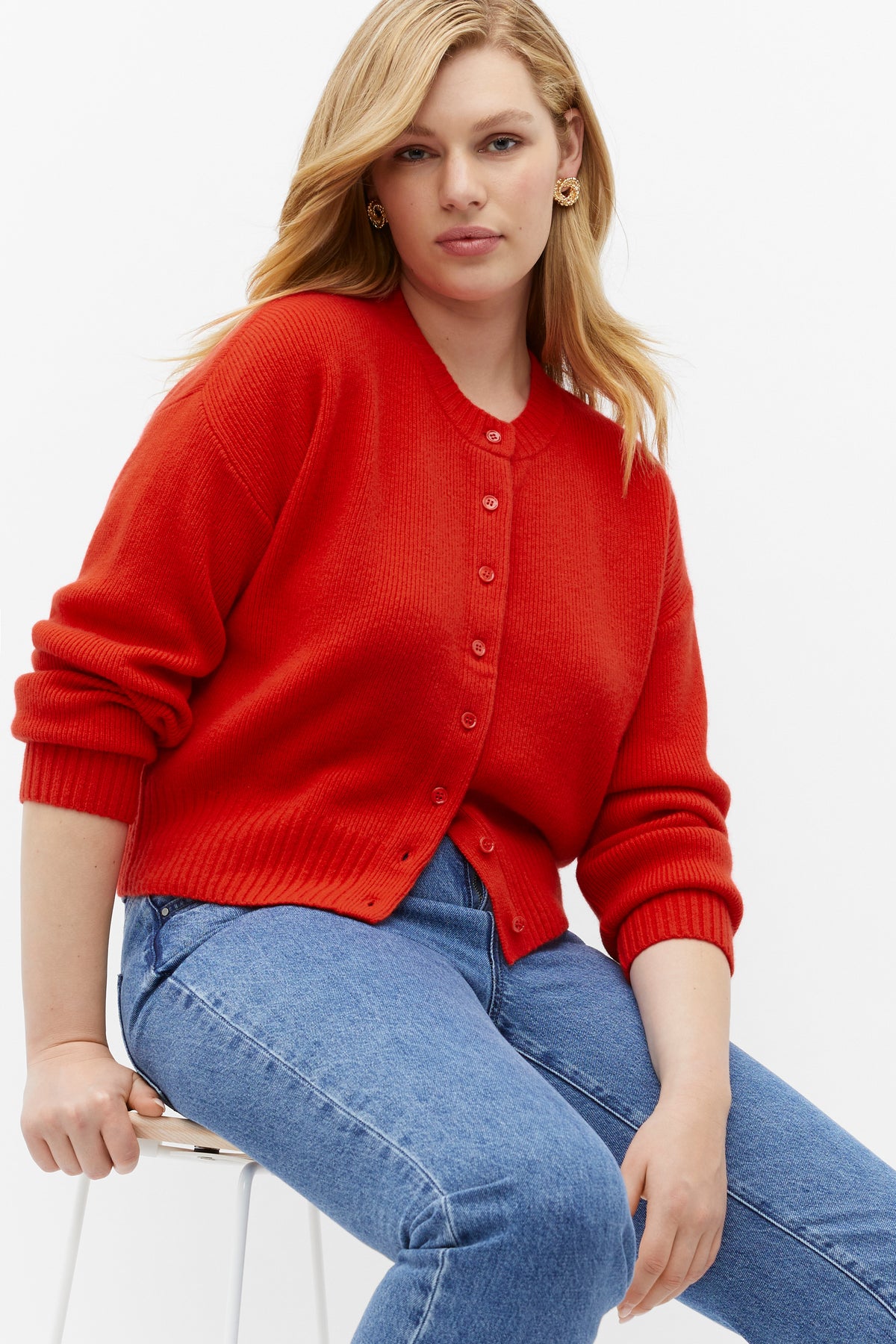 Merino Button Up Knit Cardigan