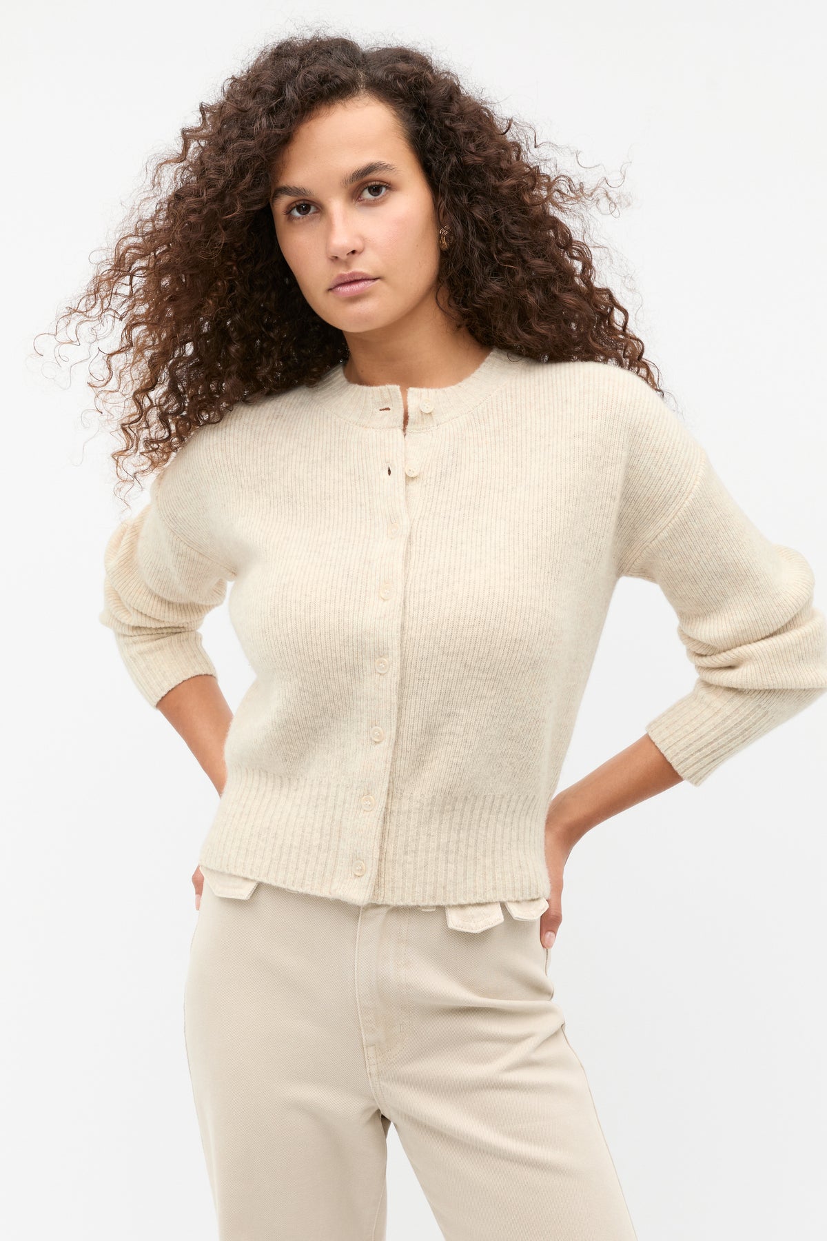 Merino Button Up Knit Cardigan