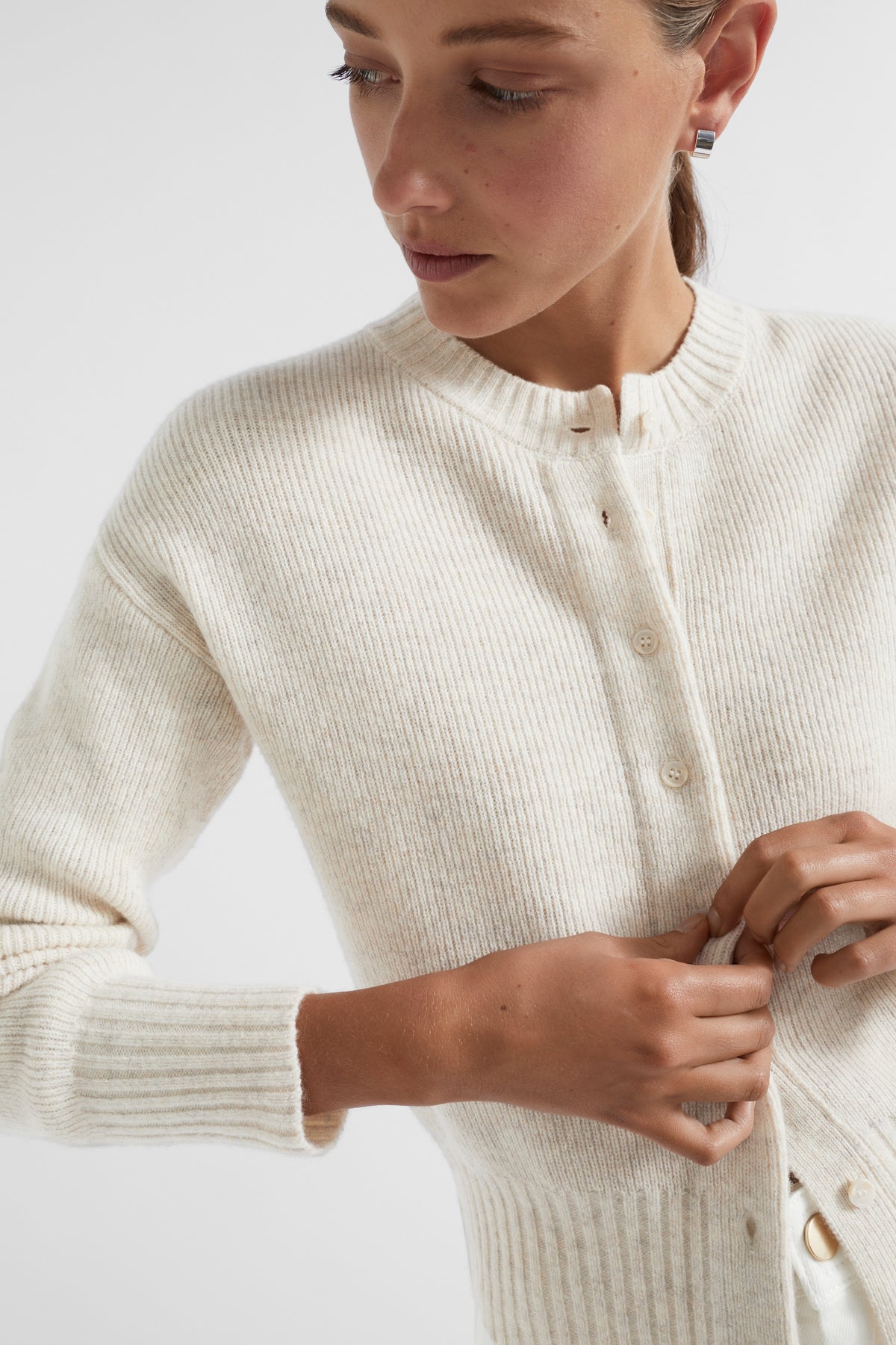 Merino Button Up Knit Cardigan