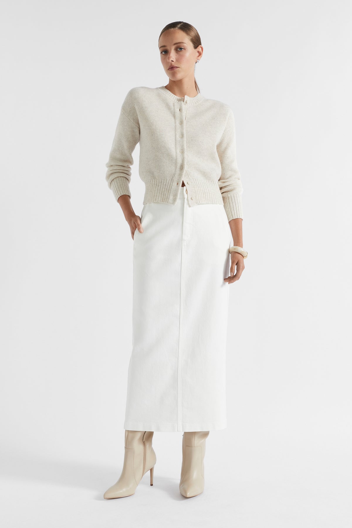 Merino Button Up Knit Cardigan