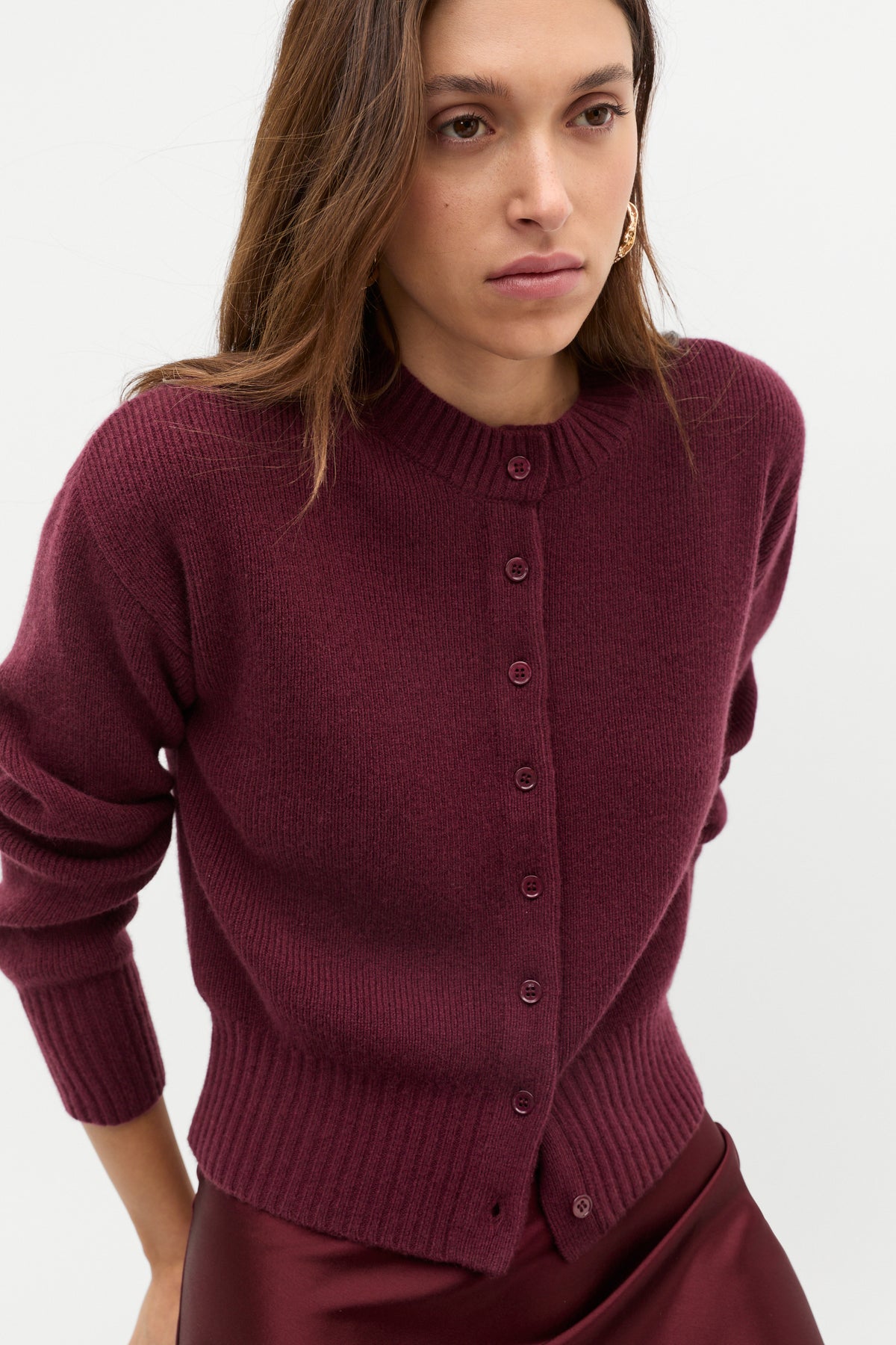 Merino Button Up Knit Cardigan