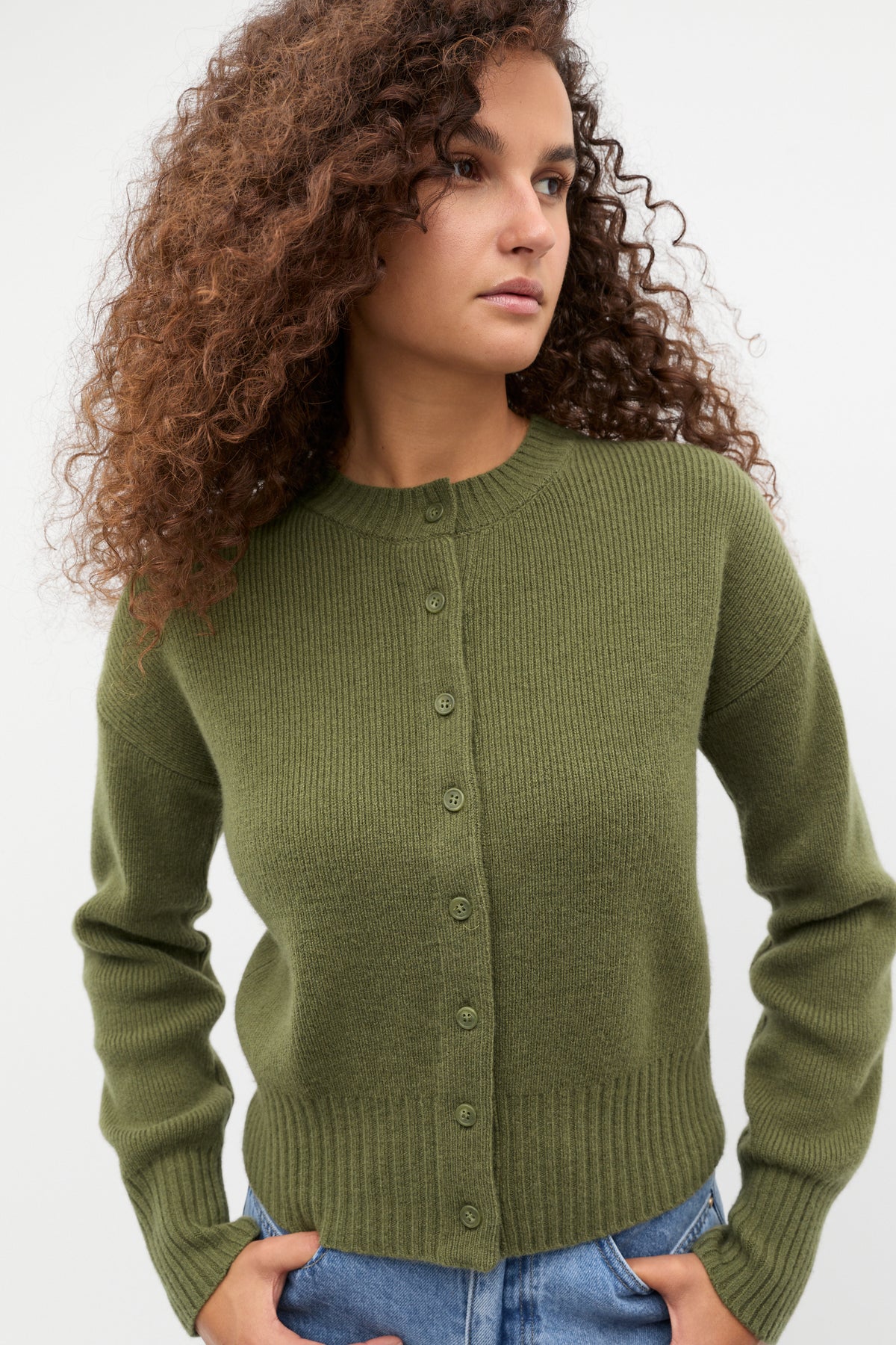 Merino Button Up Knit Cardigan