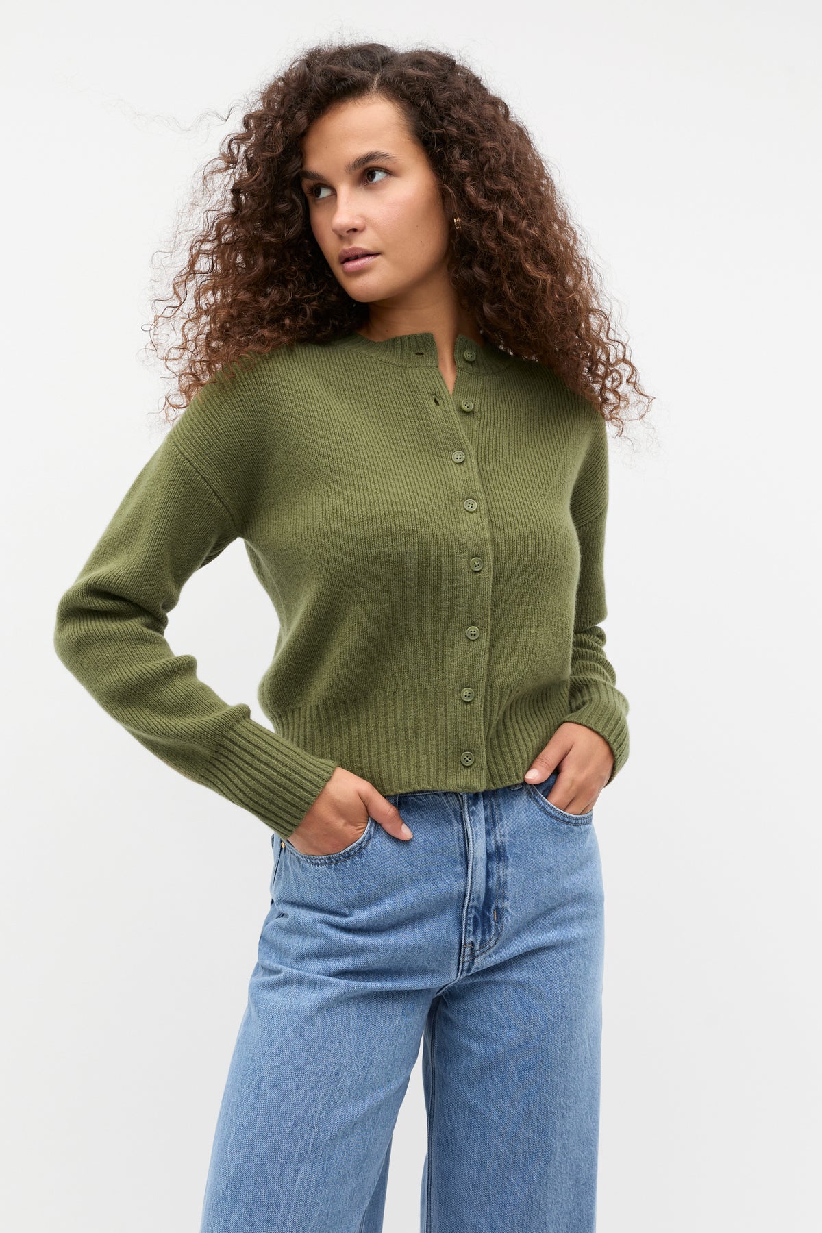 Merino Button Up Knit Cardigan