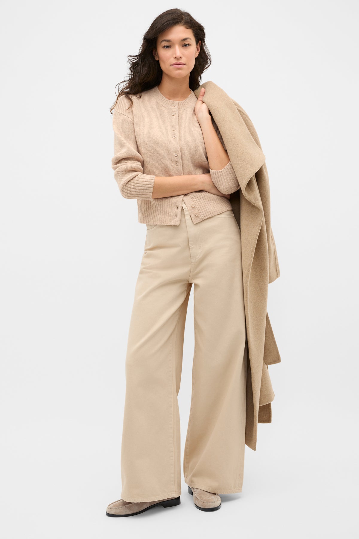 Merino Button Up Knit Cardigan