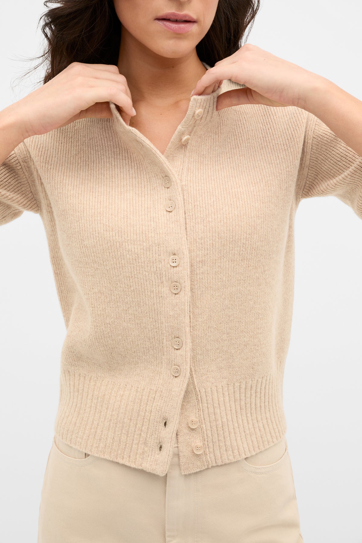 Merino Button Up Knit Cardigan