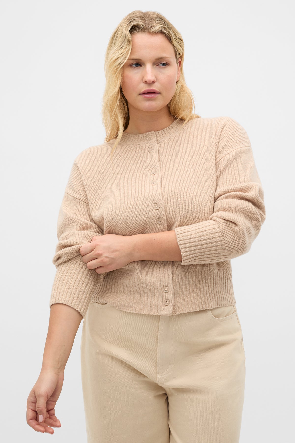 Merino Button Up Knit Cardigan