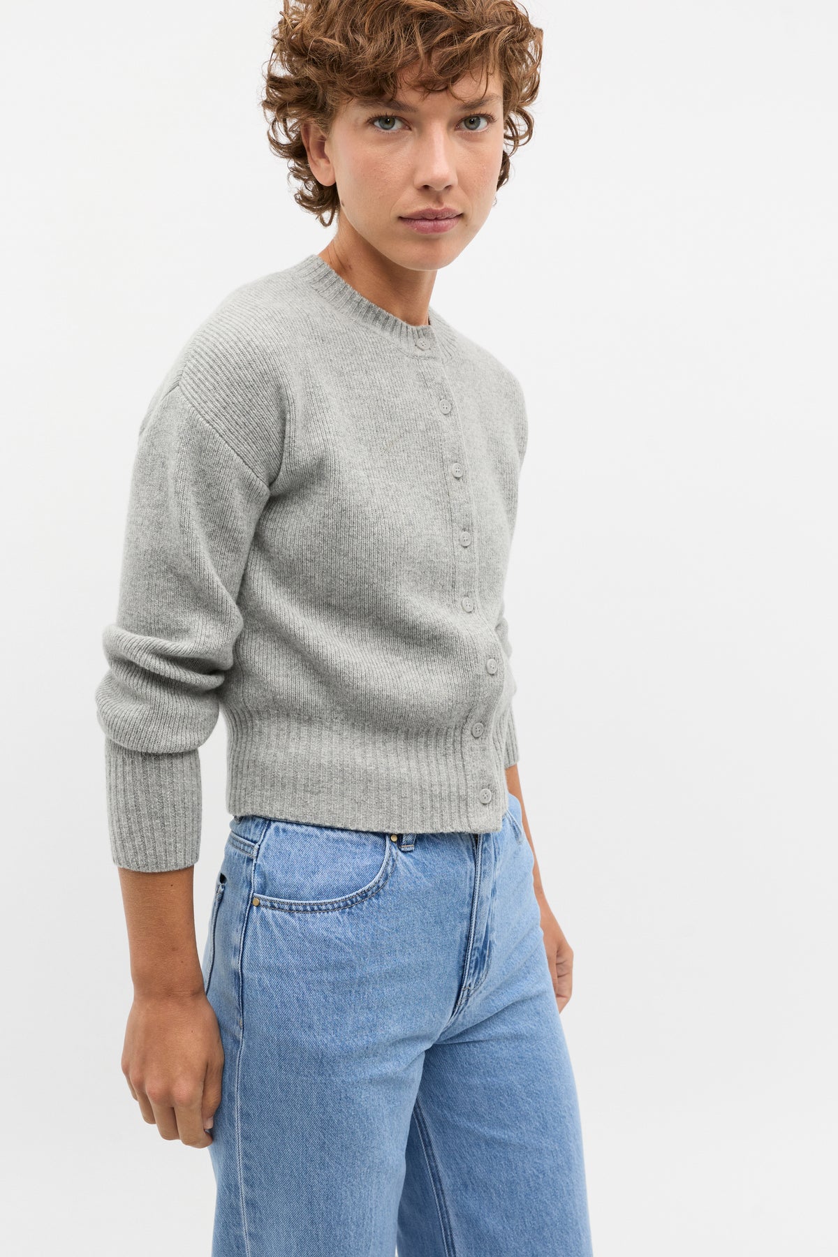 Merino Button Up Knit Cardigan