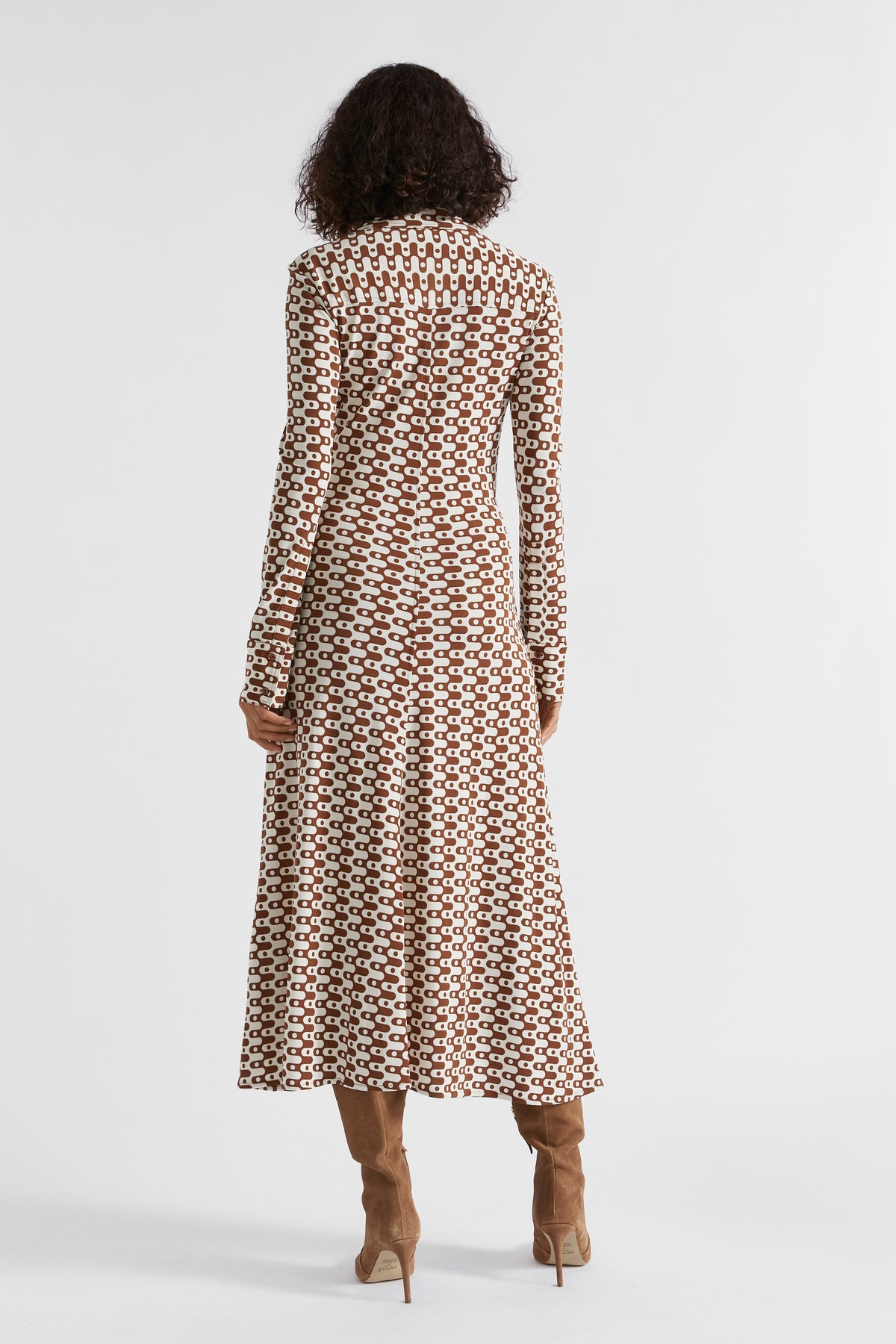 Geo Swirl Midi Dress