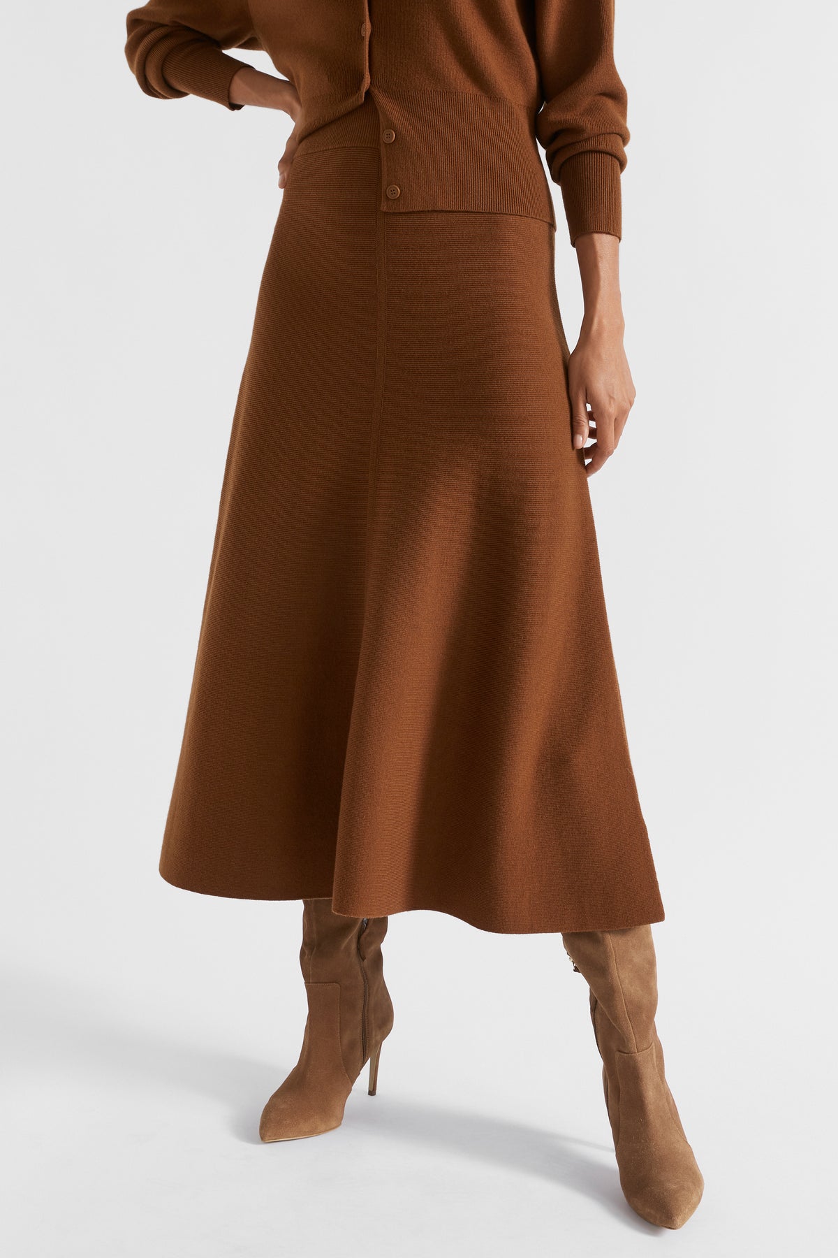 Relaxed Knit Skirt