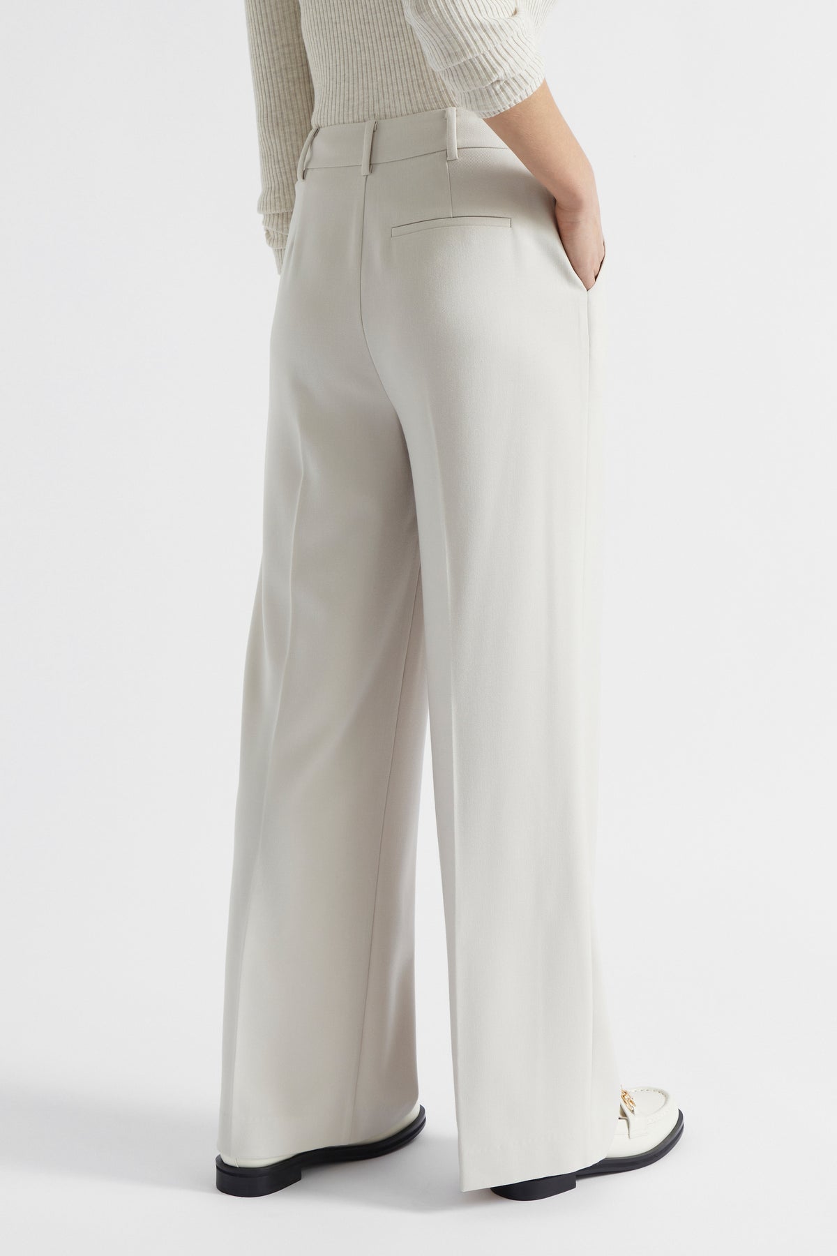 Button Front Pleat Trouser