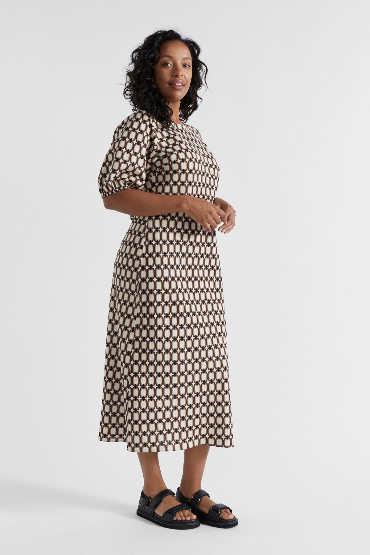Linen Retro Slip Dress