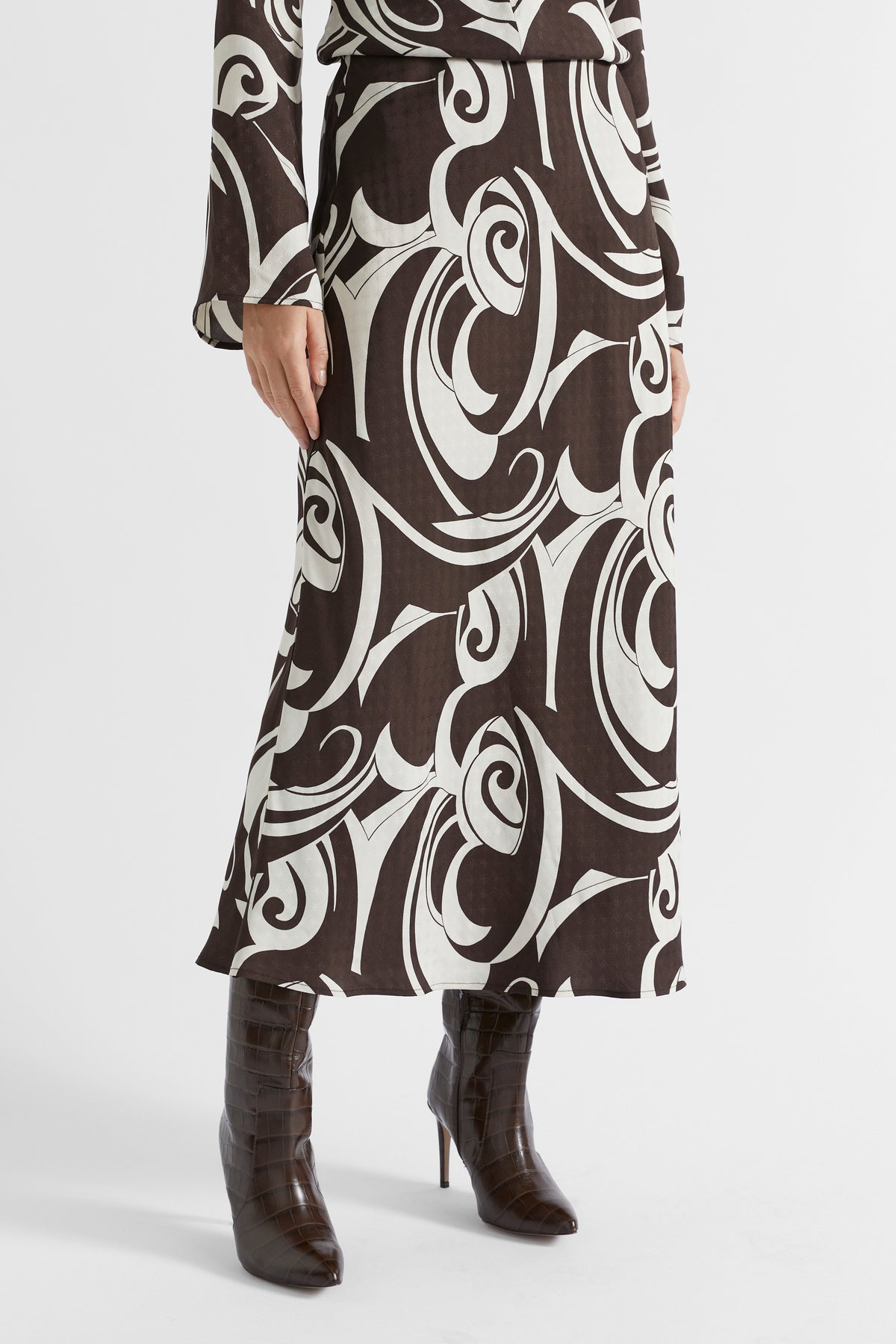 Jacquard Swirl Skirt