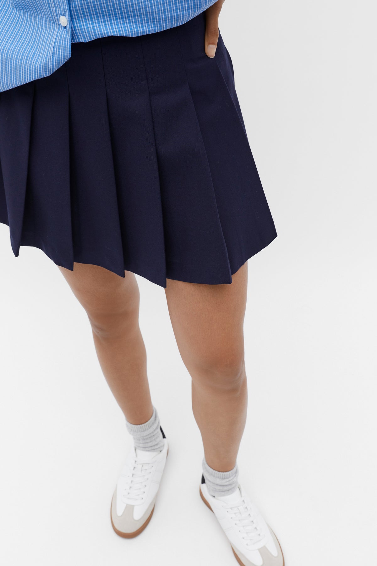 Pleated Mini Skirt