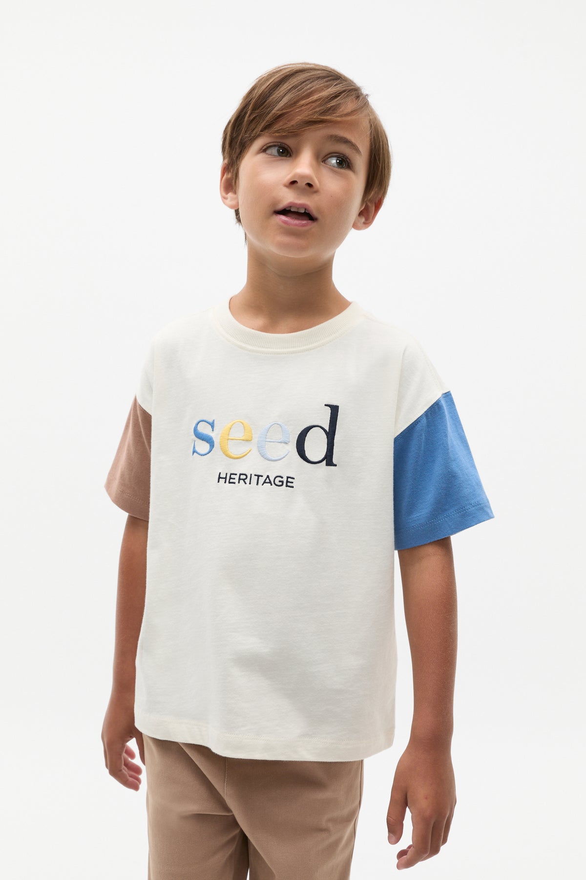 Colourblock Logo Tee
