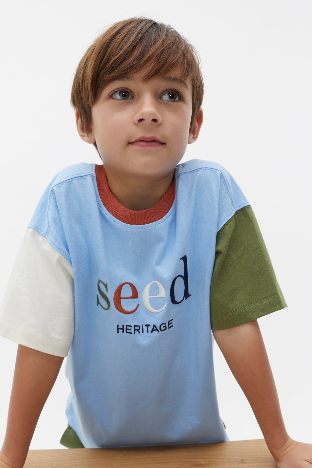 Colourblock Logo Tee