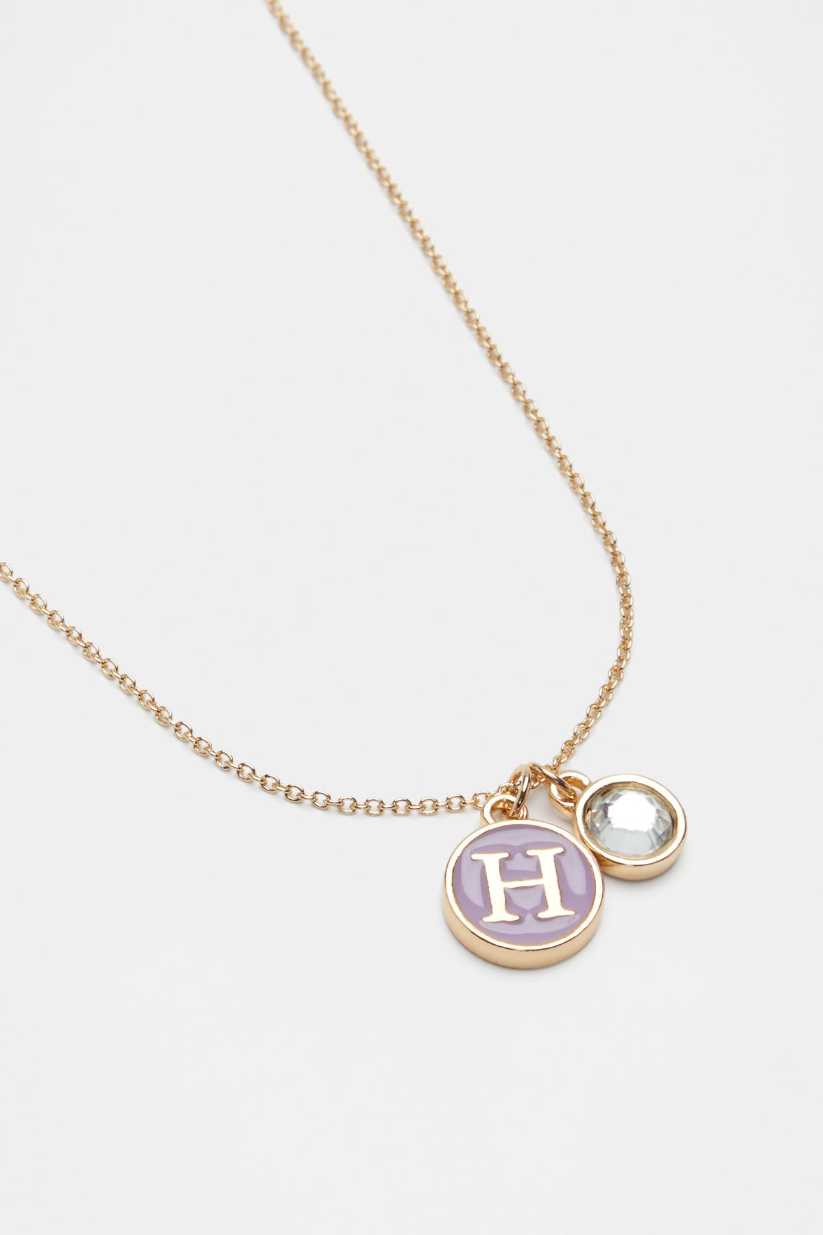 Initial Enamel Necklace
