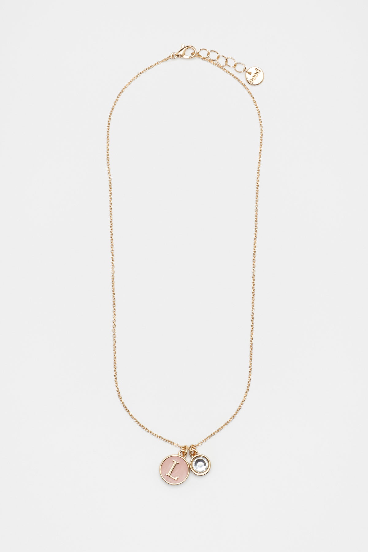 Initial Enamel Necklace