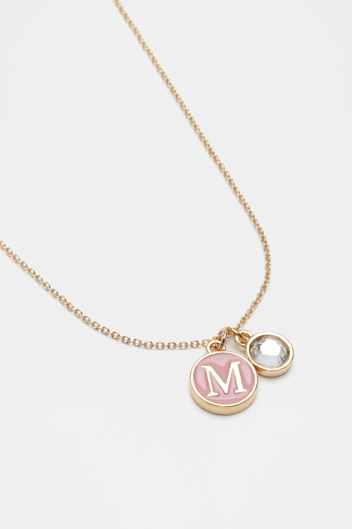 Initial Enamel Necklace