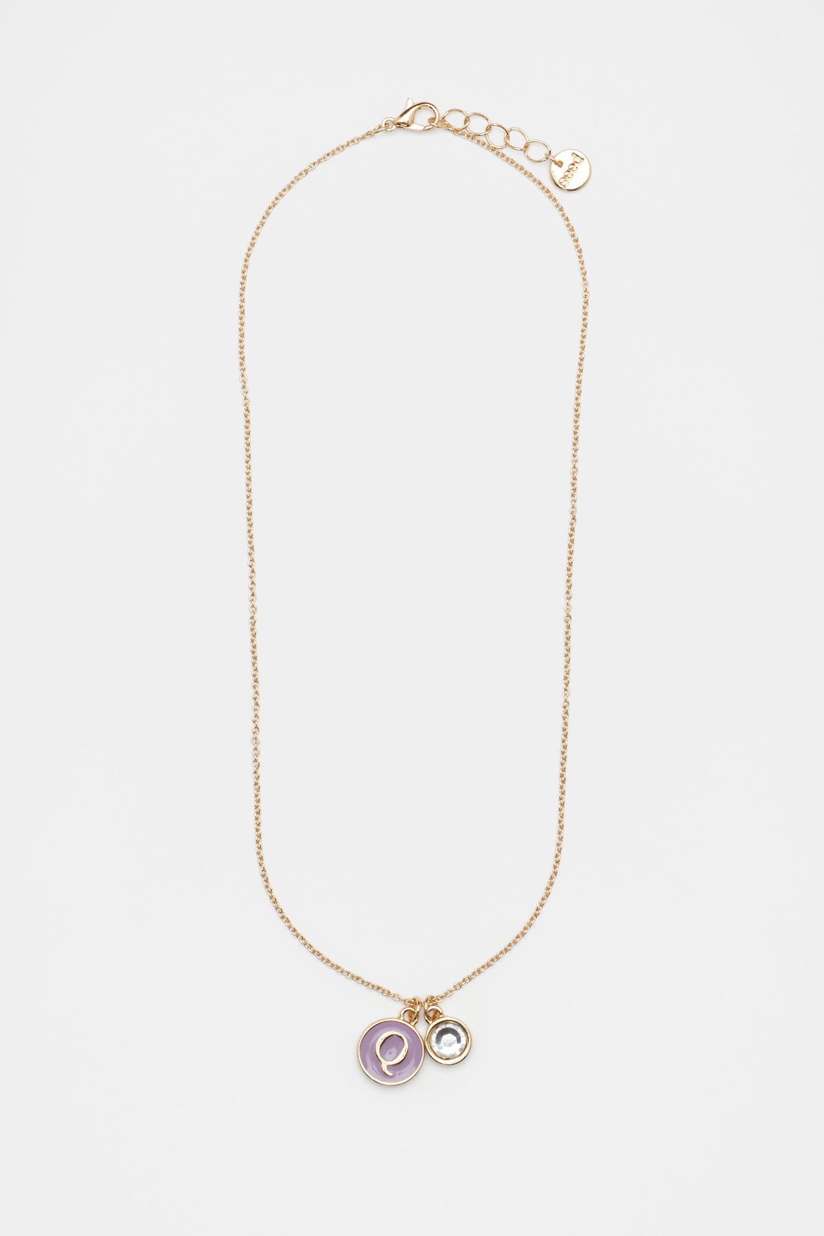 Initial Enamel Necklace