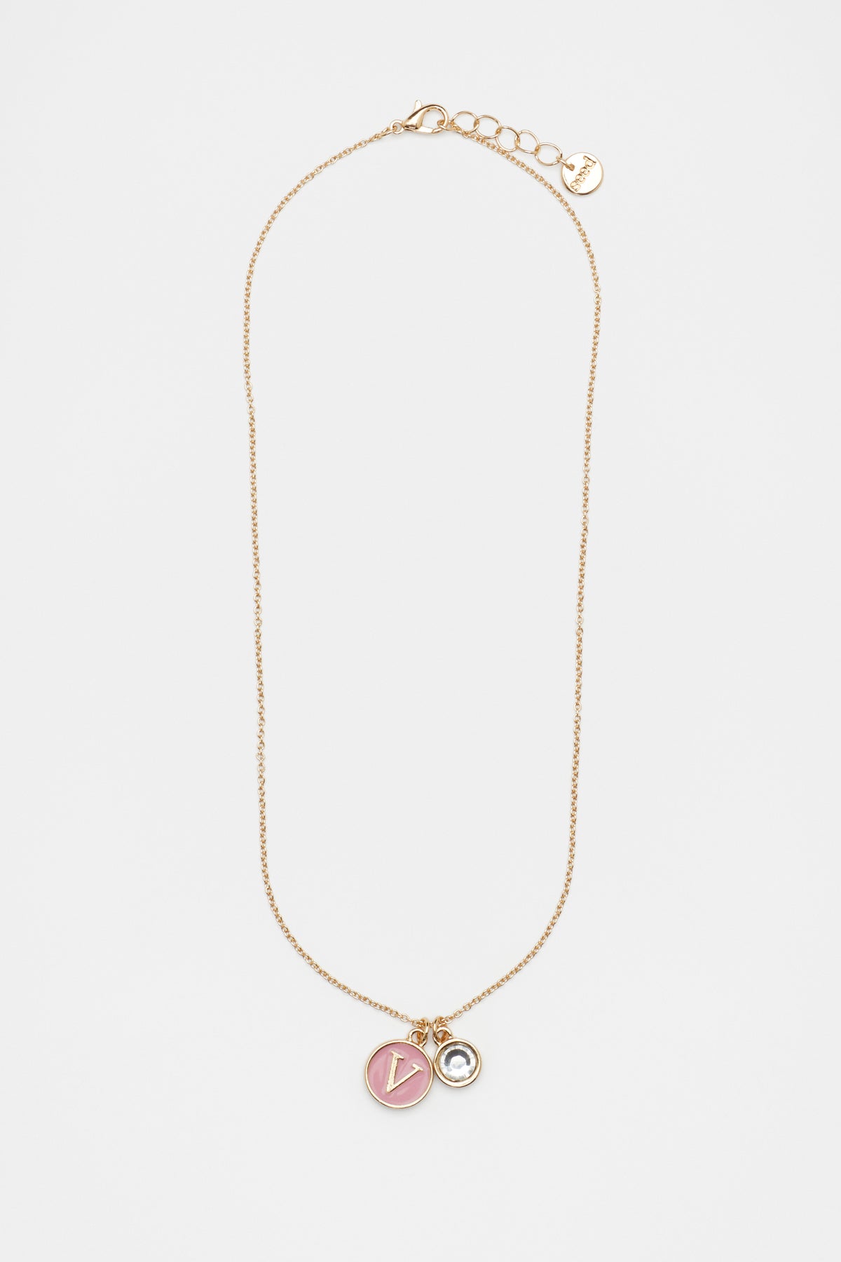 Initial Enamel Necklace