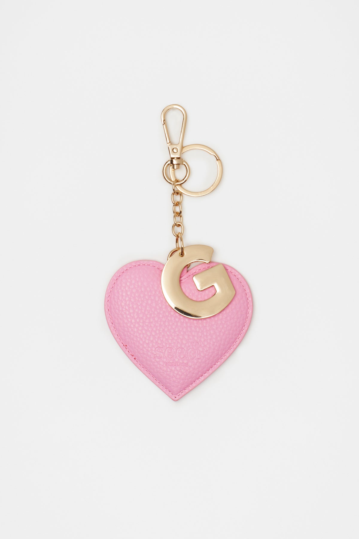 Heart Initial Keyring