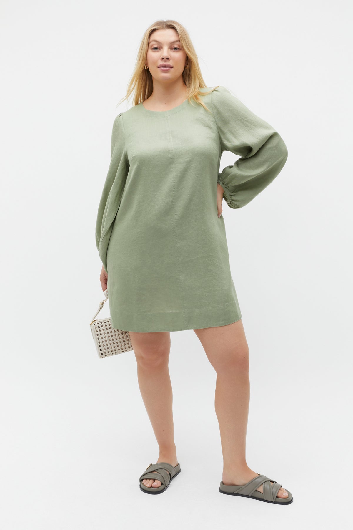 Core Linen Mini Dress