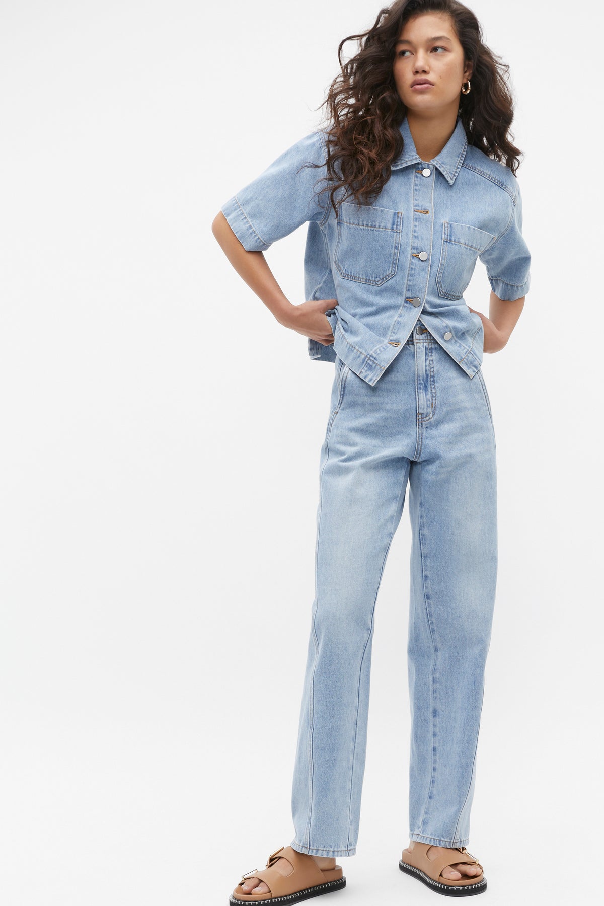 Denim Barrel Leg Jean