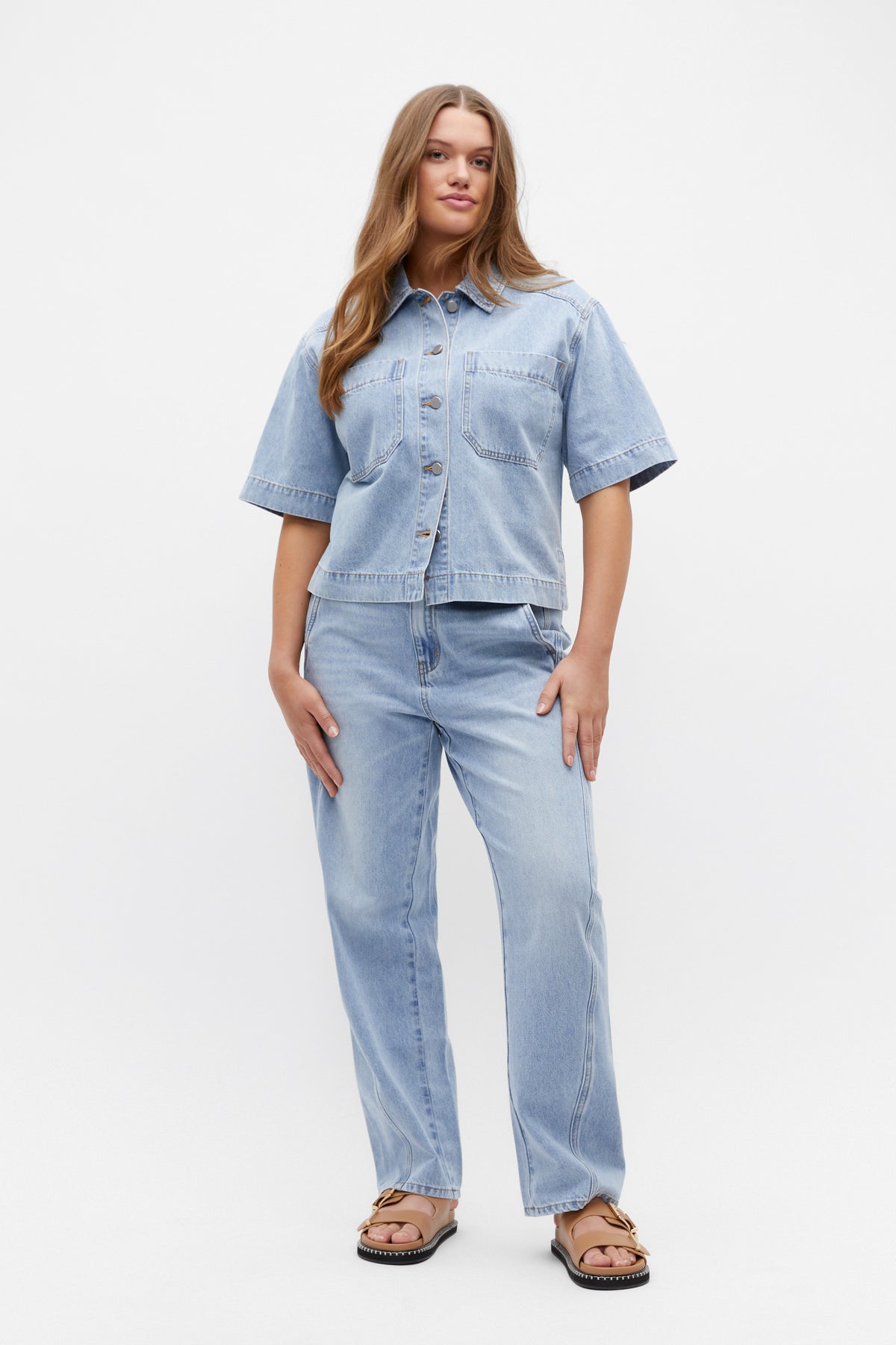 Denim Barrel Leg Jean