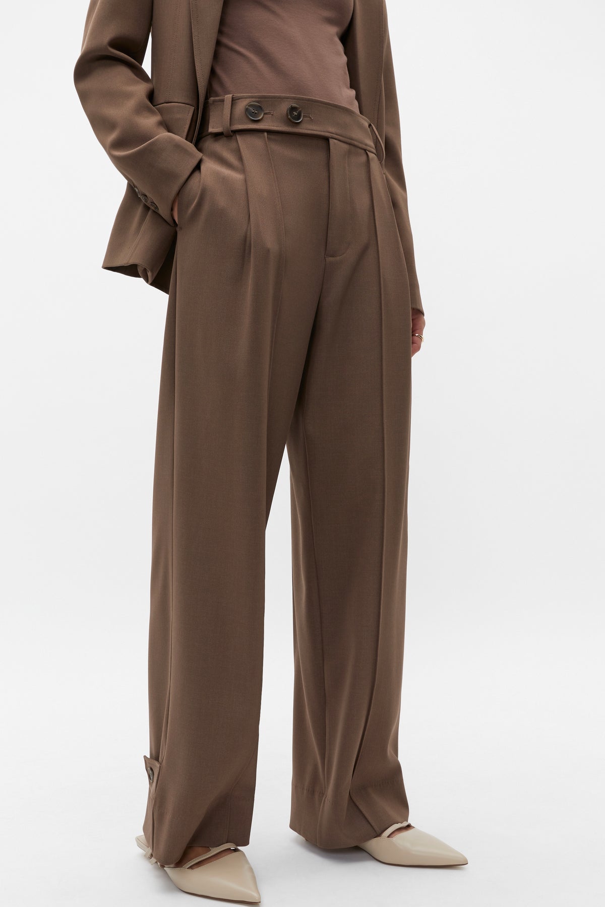 Button Detail Trouser