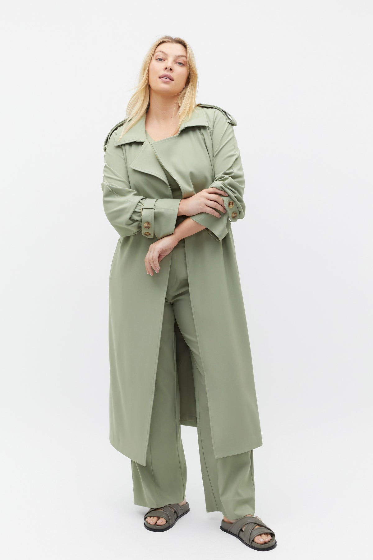 Button Detail Trouser