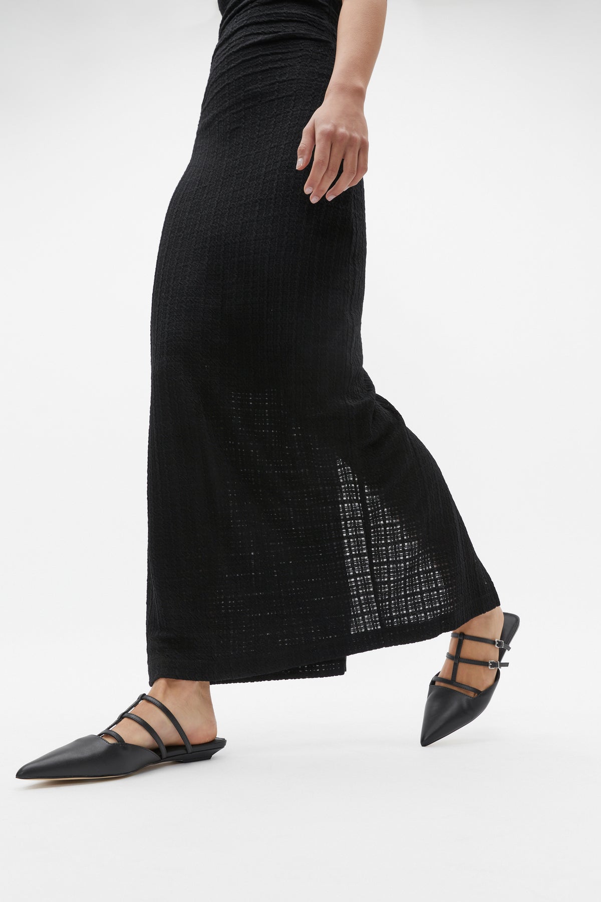 Kara Caged Pointed Flat
