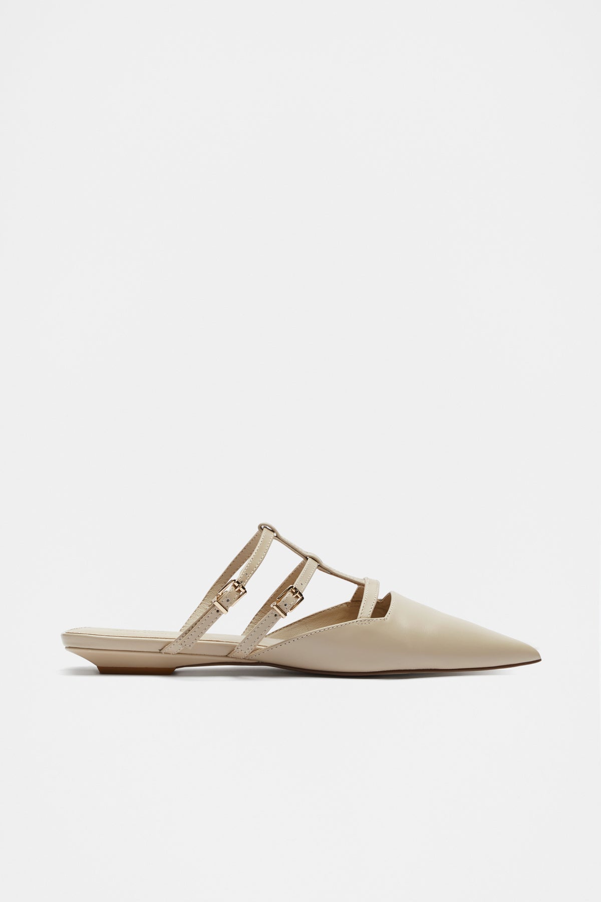 Kara Caged Pointed Flat