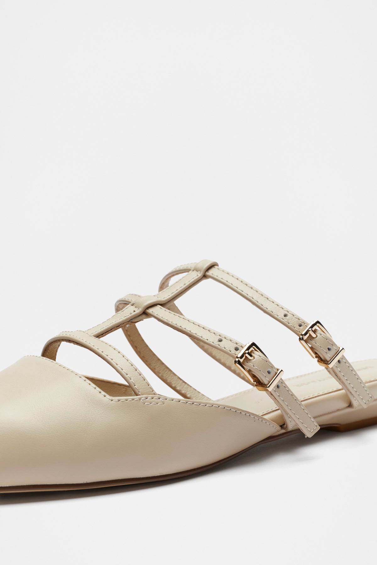 Kara Caged Pointed Flat