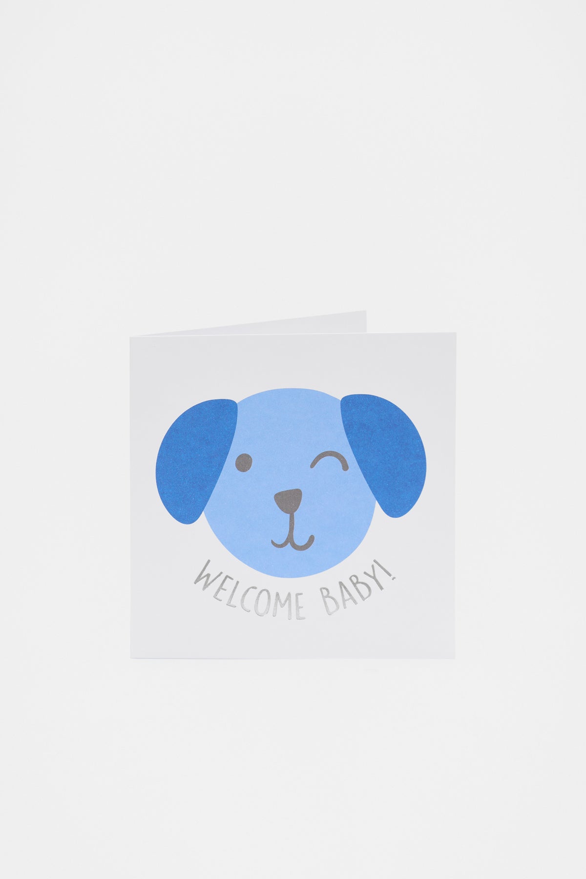 Large Welcome Baby Dog Card