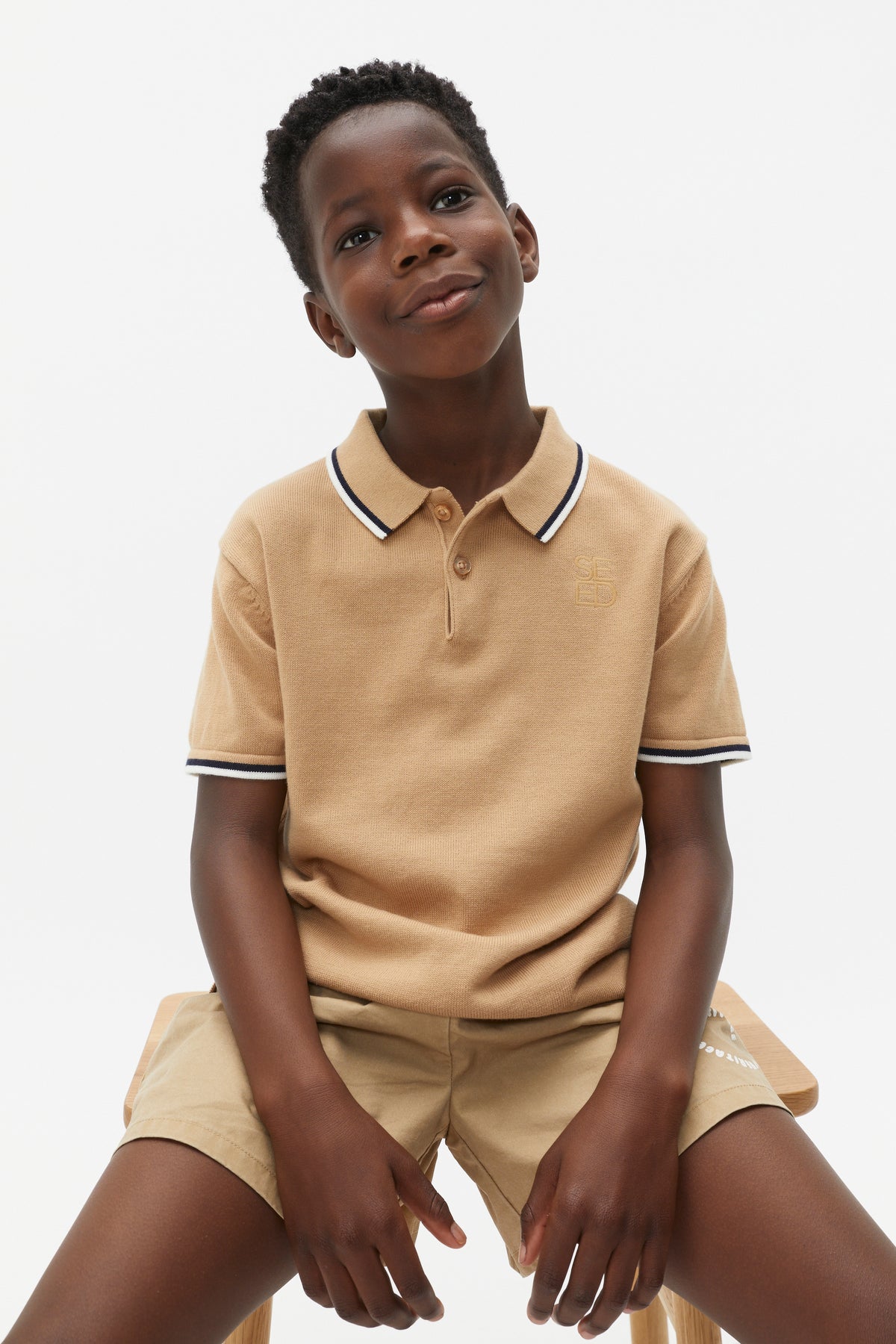 Knit Logo Polo